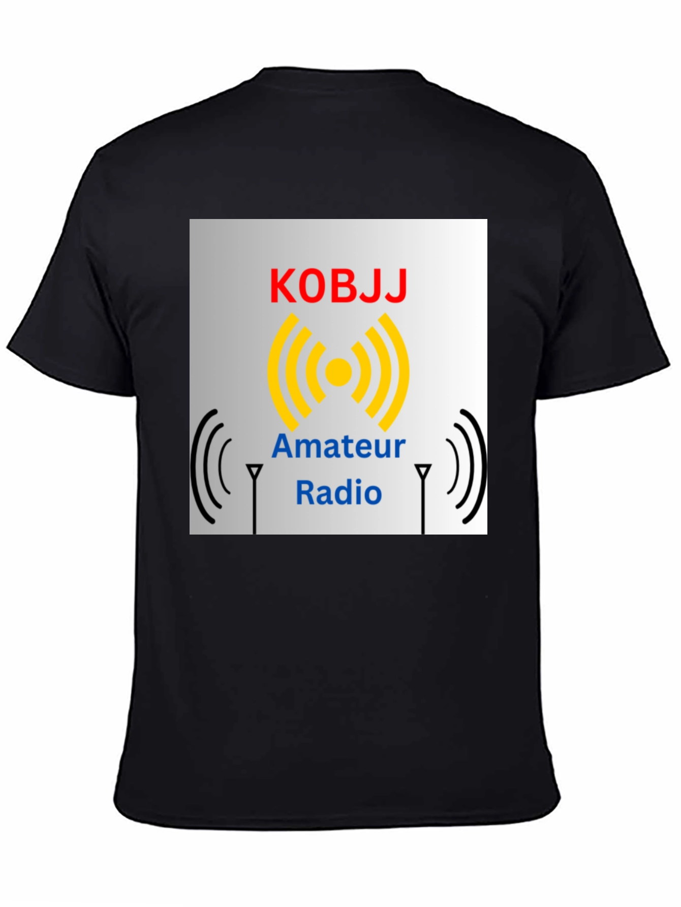Amateur Radio KOBJJ T-Shirt - Black