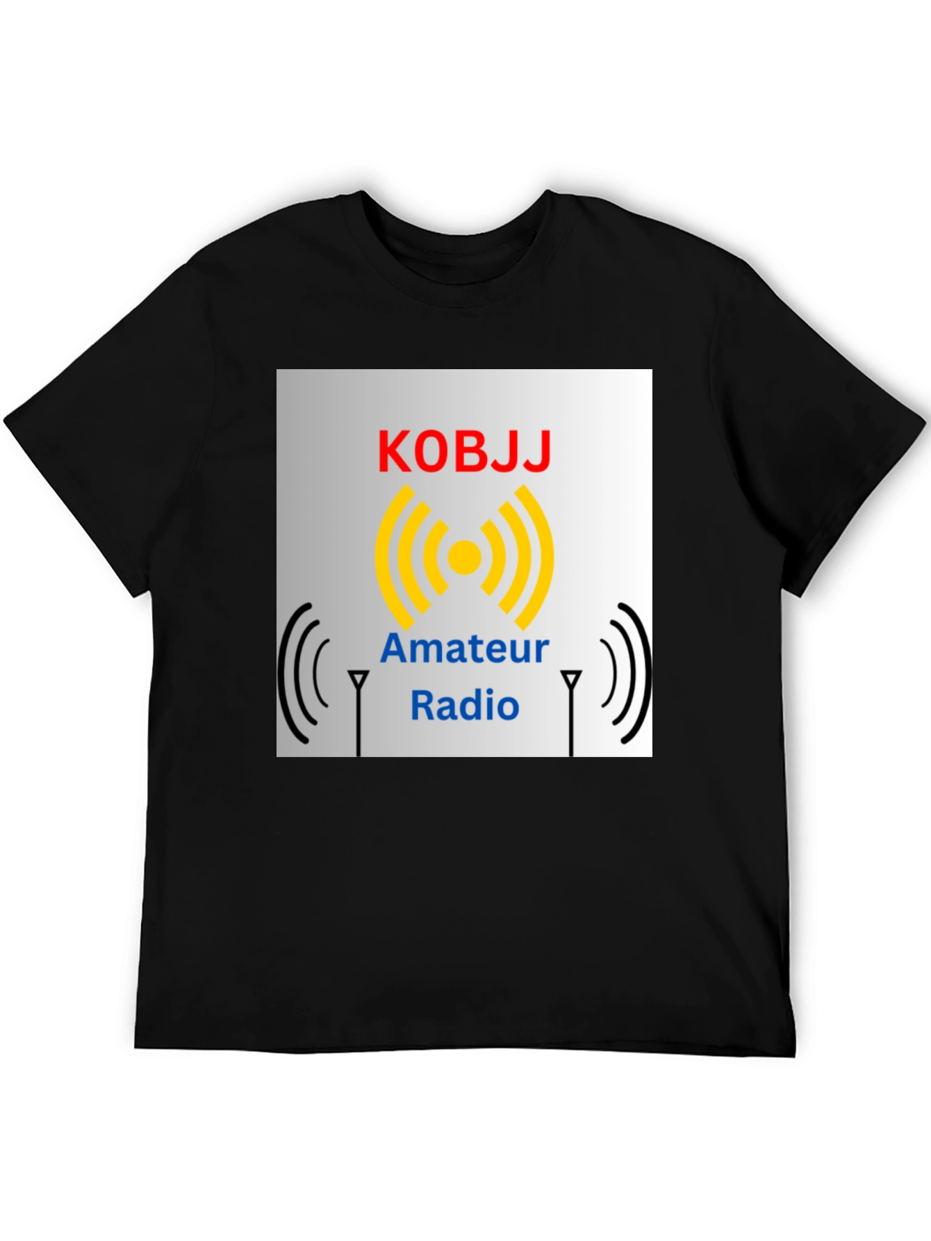 Amateur Radio KOBJJ T-Shirt - Black