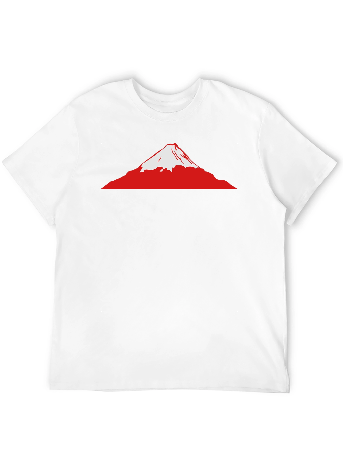 Mount Fuji Graphic Tee - Black Cotton T-Shirt
