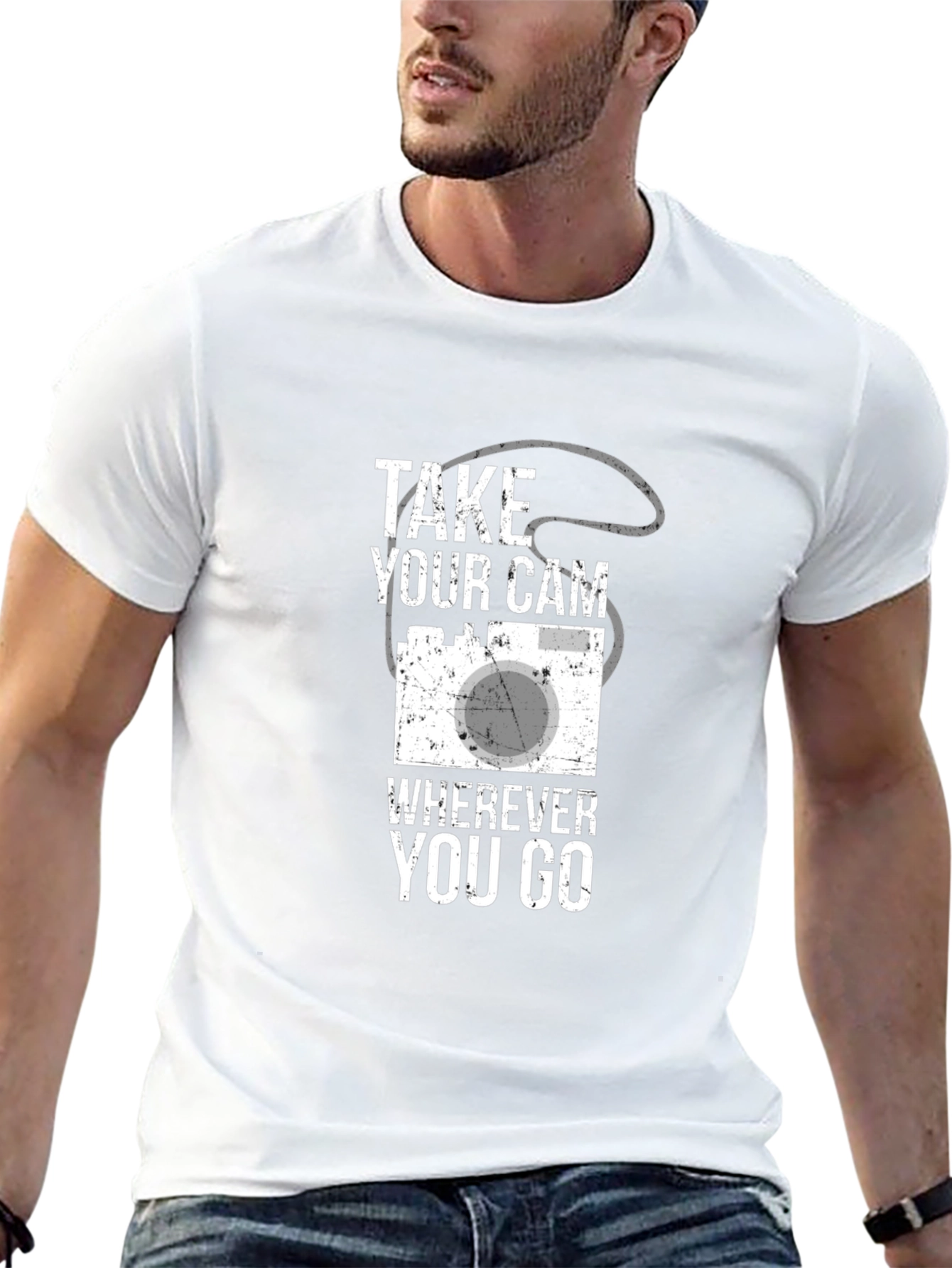 Take Your Cam Wherever You Go Black T-Shirt