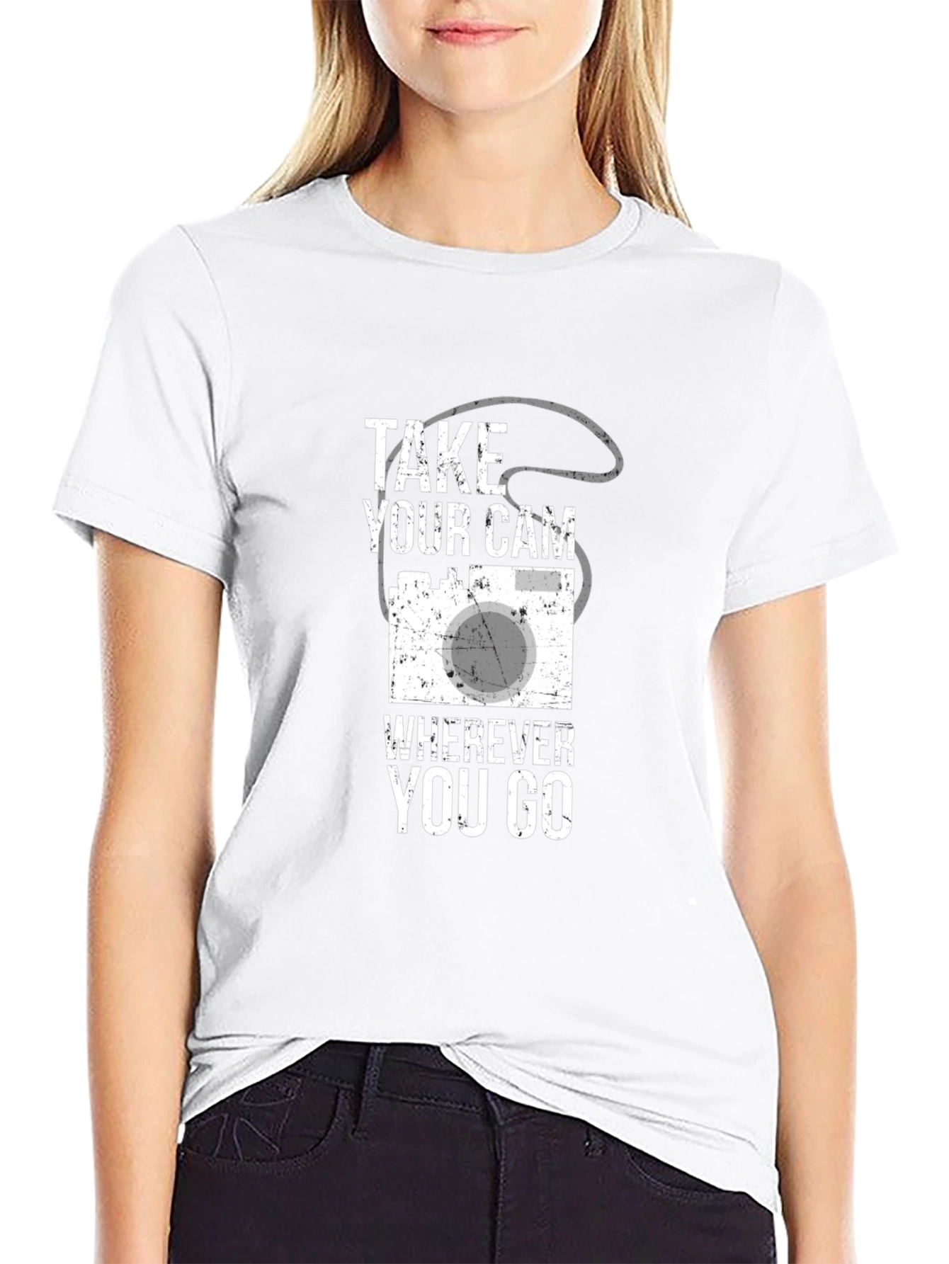 Take Your Cam Wherever You Go Black T-Shirt