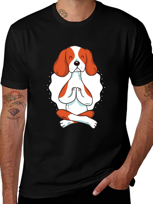 Yoga Dog Graphic Tee - Meditating Beagle T-Shirt