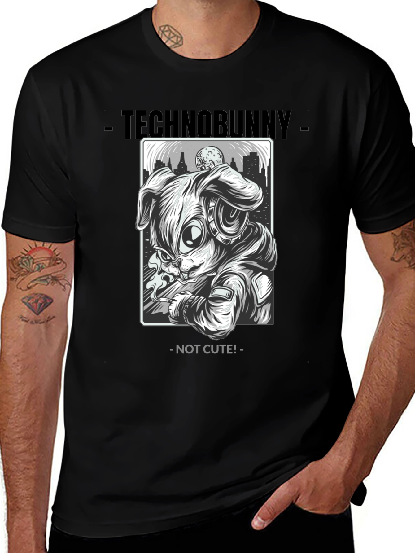 Technobunny Not Cute T-Shirt