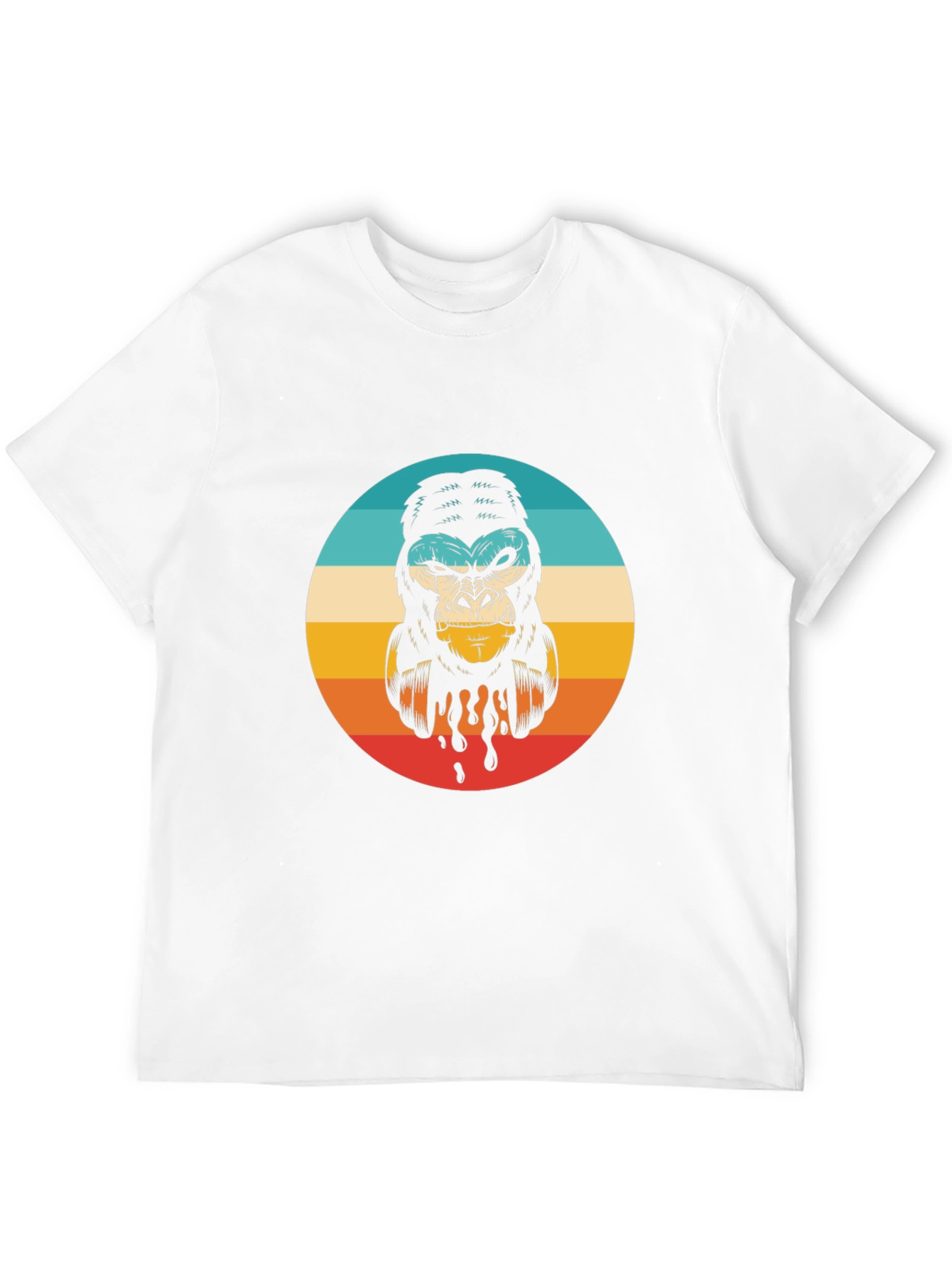 Retro Gorilla Graphic Tee - Cool Animal T-Shirt