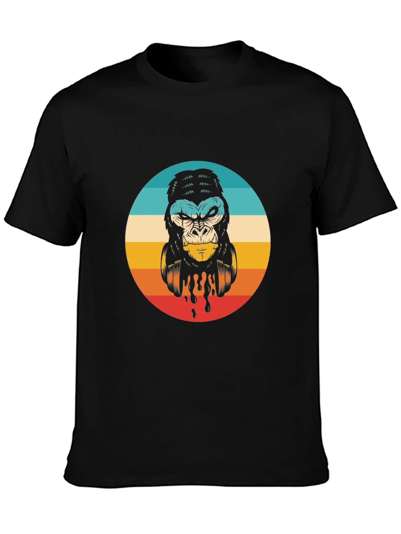 Retro Gorilla Graphic Tee - Cool Animal T-Shirt