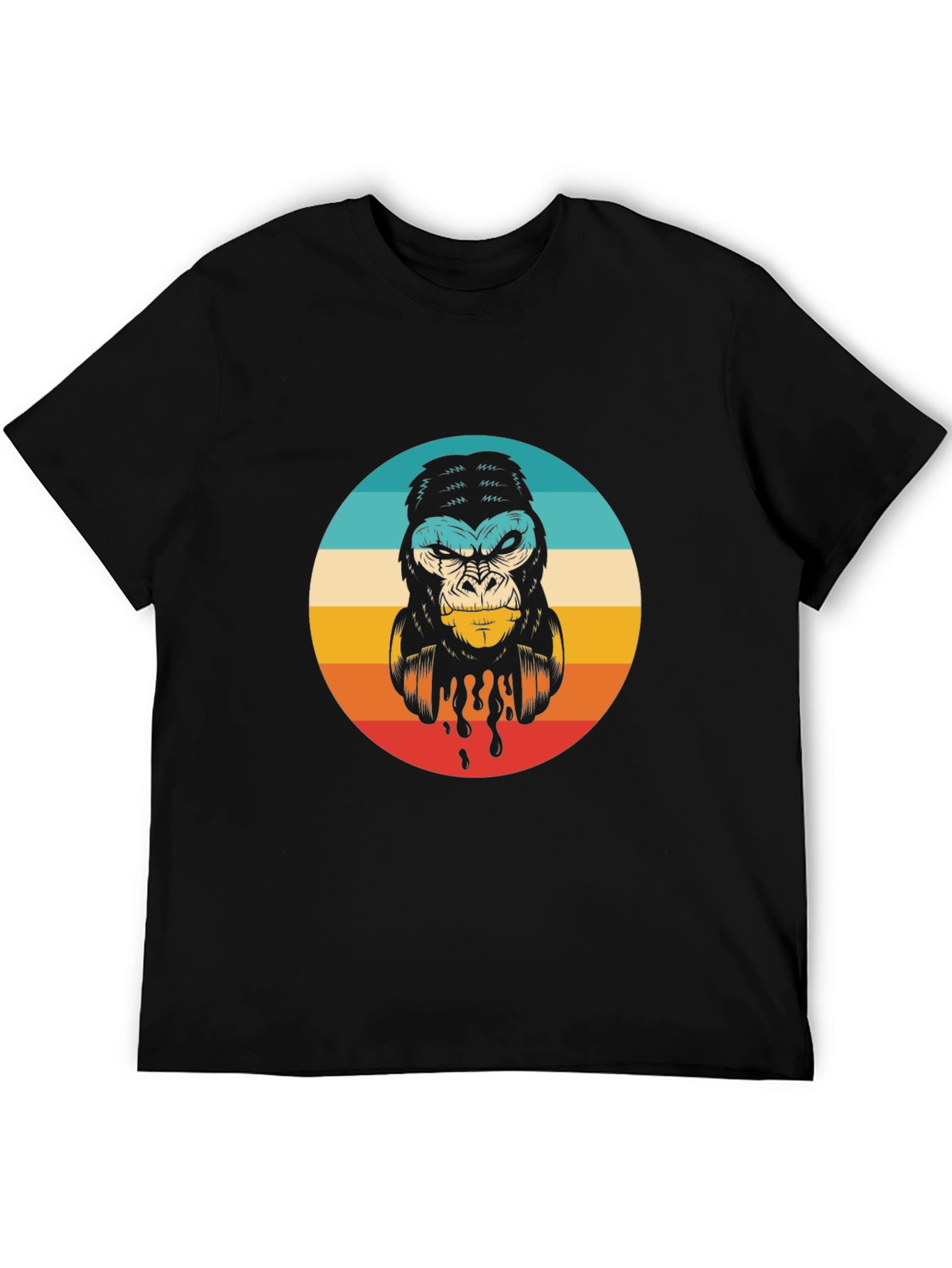Retro Gorilla Graphic Tee - Cool Animal T-Shirt