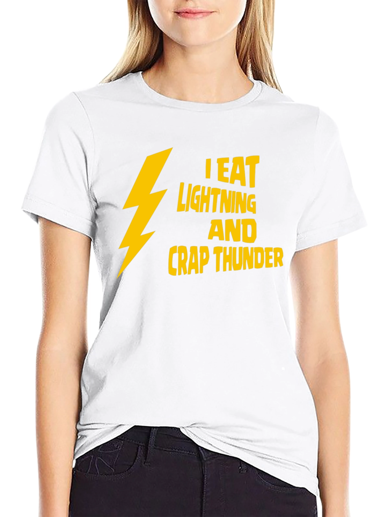 I Eat Lightning & Crap Thunder Black T-Shirt