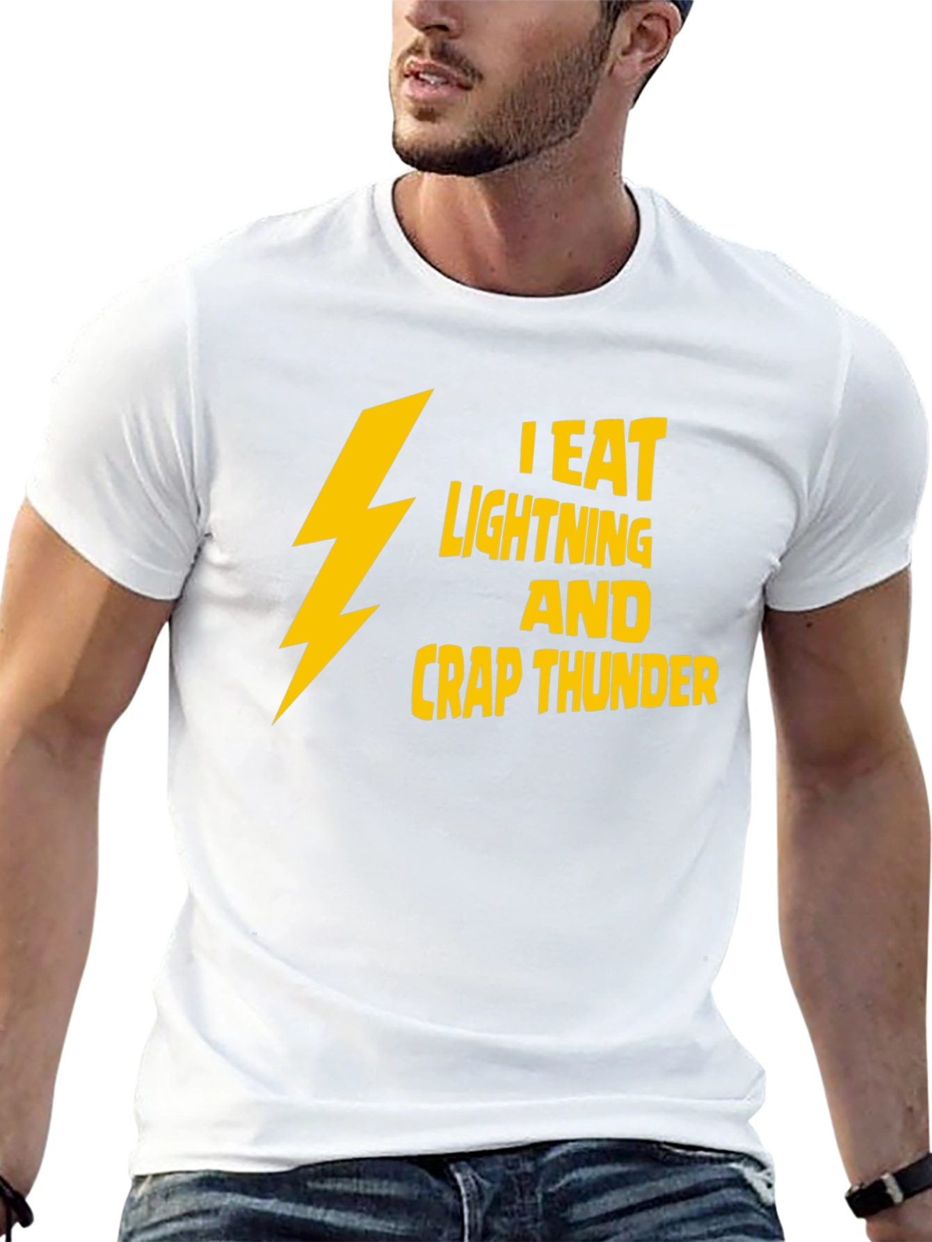 I Eat Lightning & Crap Thunder Black T-Shirt