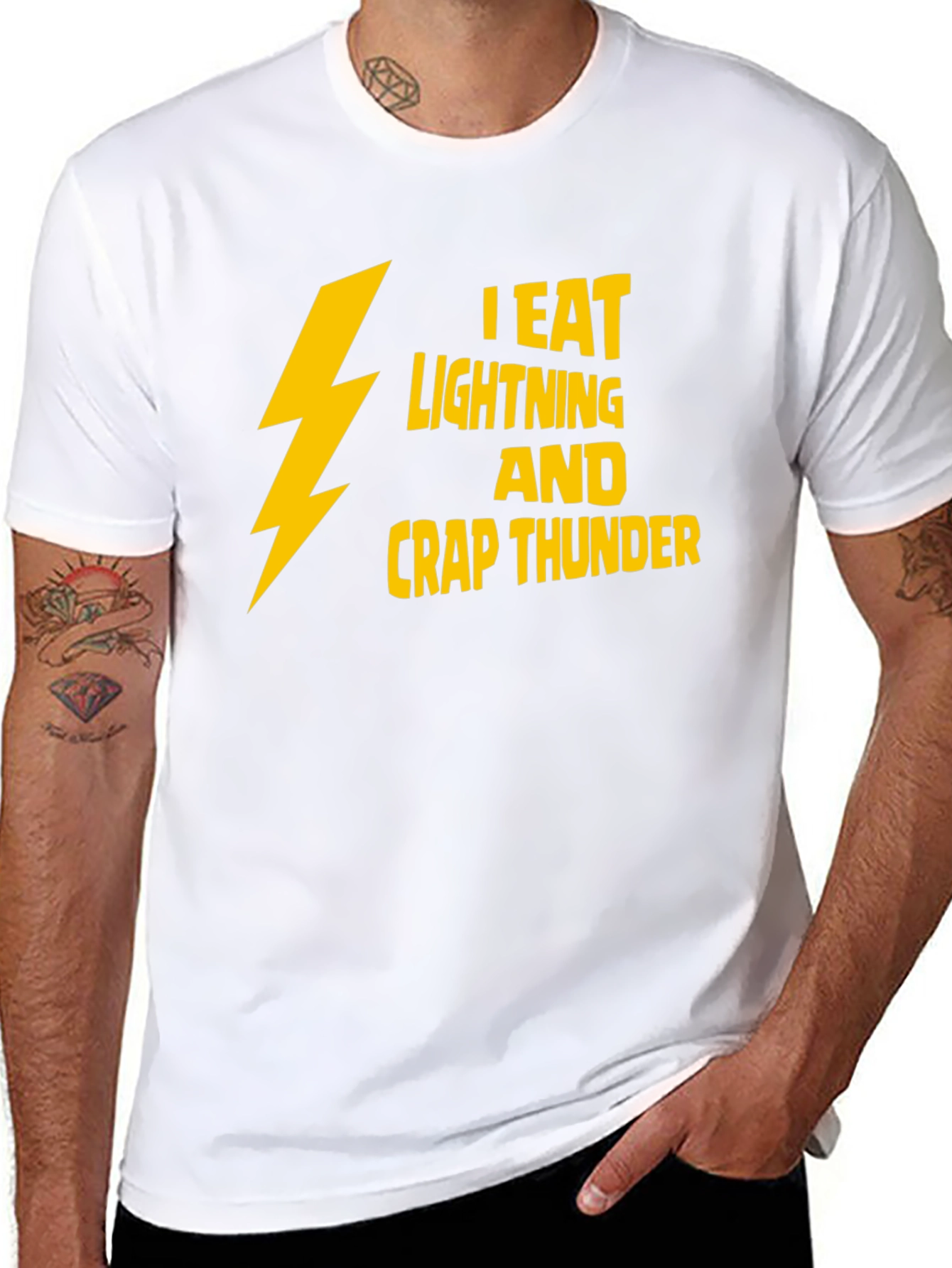 I Eat Lightning & Crap Thunder Black T-Shirt