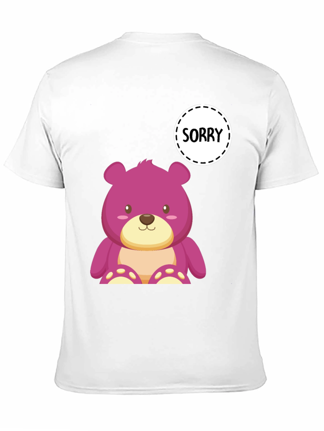 Sorry Bear Graphic T-Shirt - Mens Black Tee