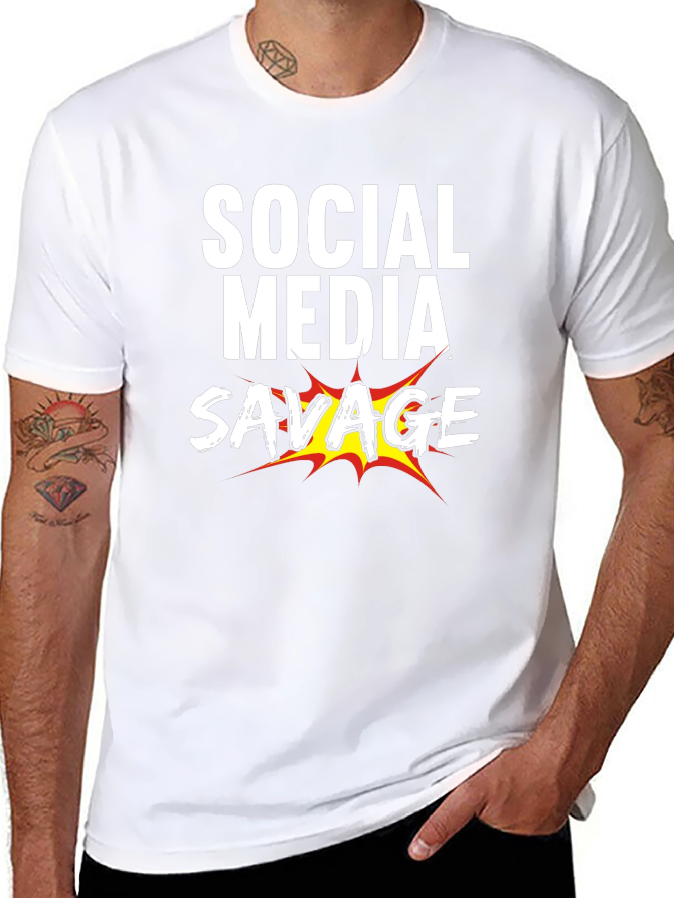 Social Media Savage Graphic T-Shirt