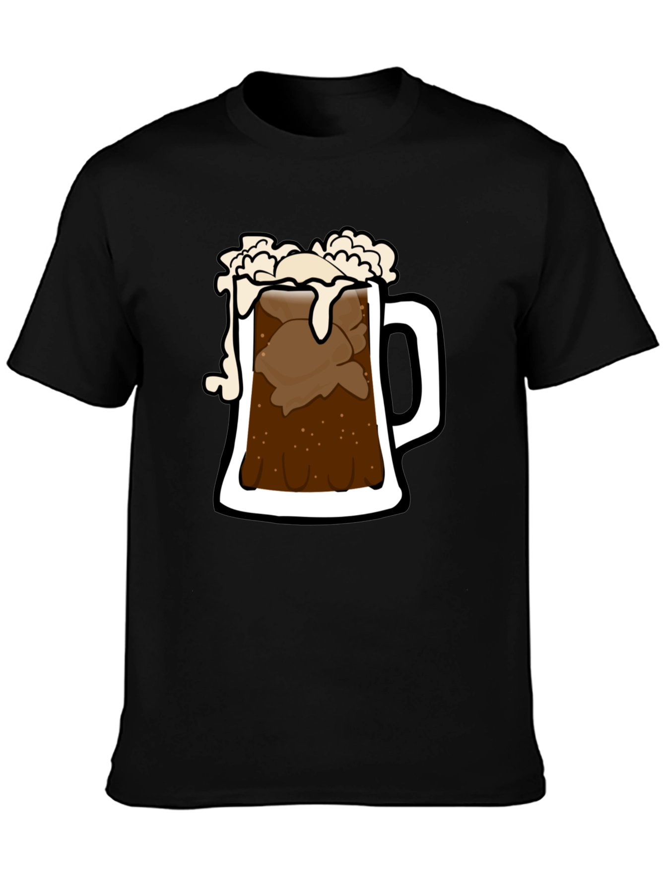 Root Beer Float Graphic Tee - Black