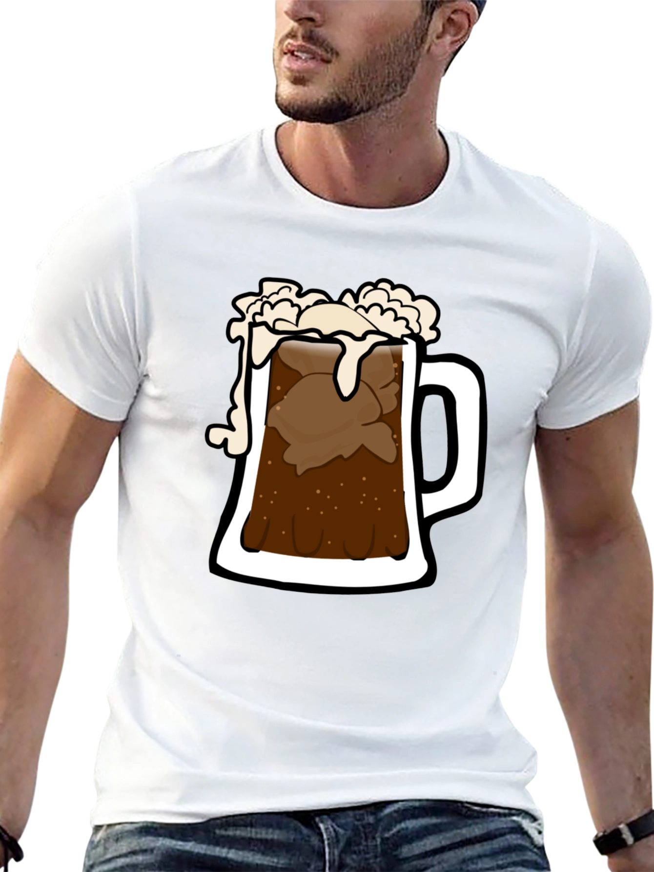 Root Beer Float Graphic Tee - Black