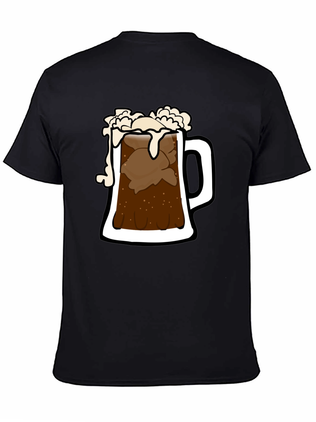 Root Beer Float Graphic Tee - Black