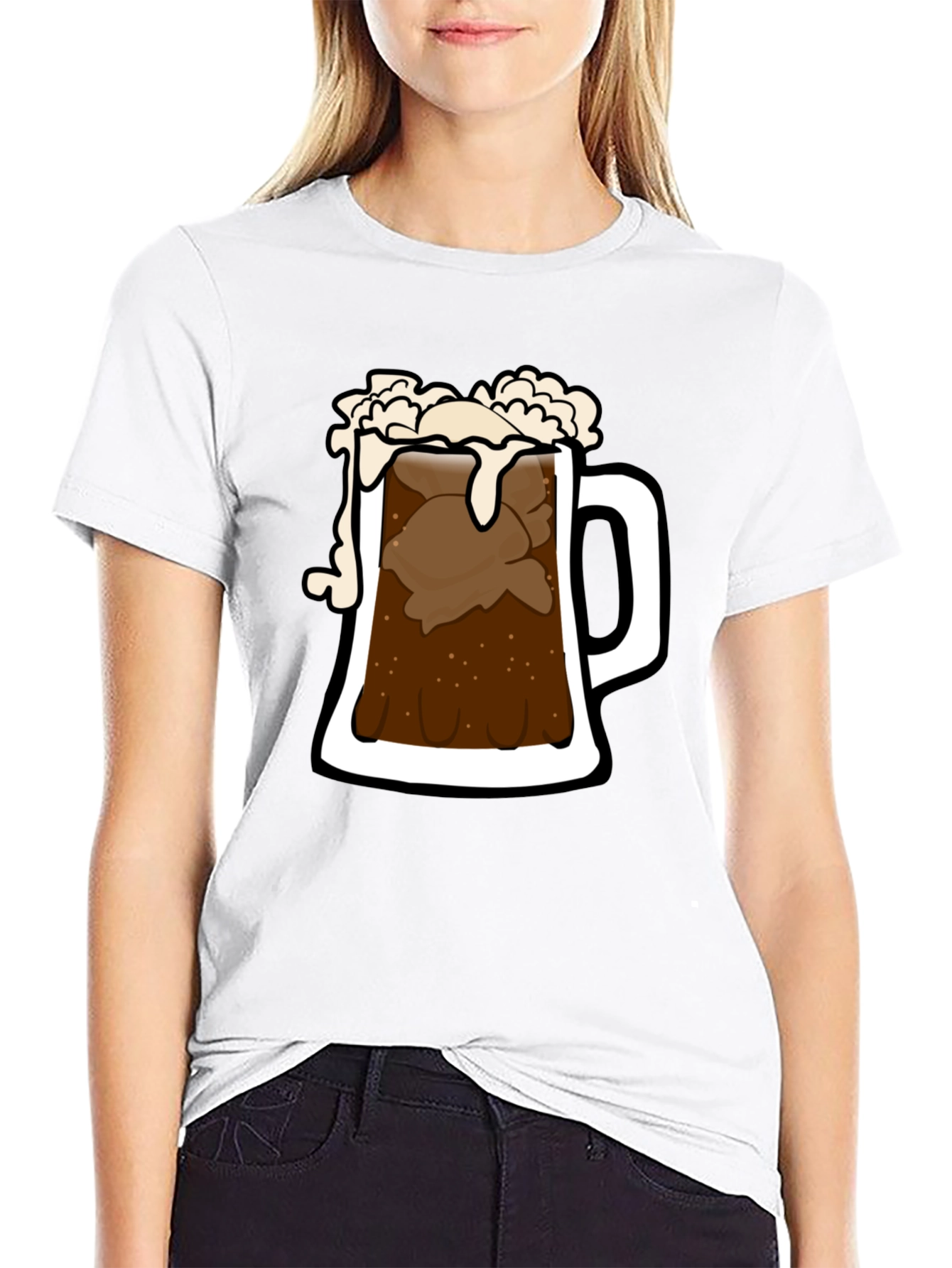 Root Beer Float Graphic Tee - Black