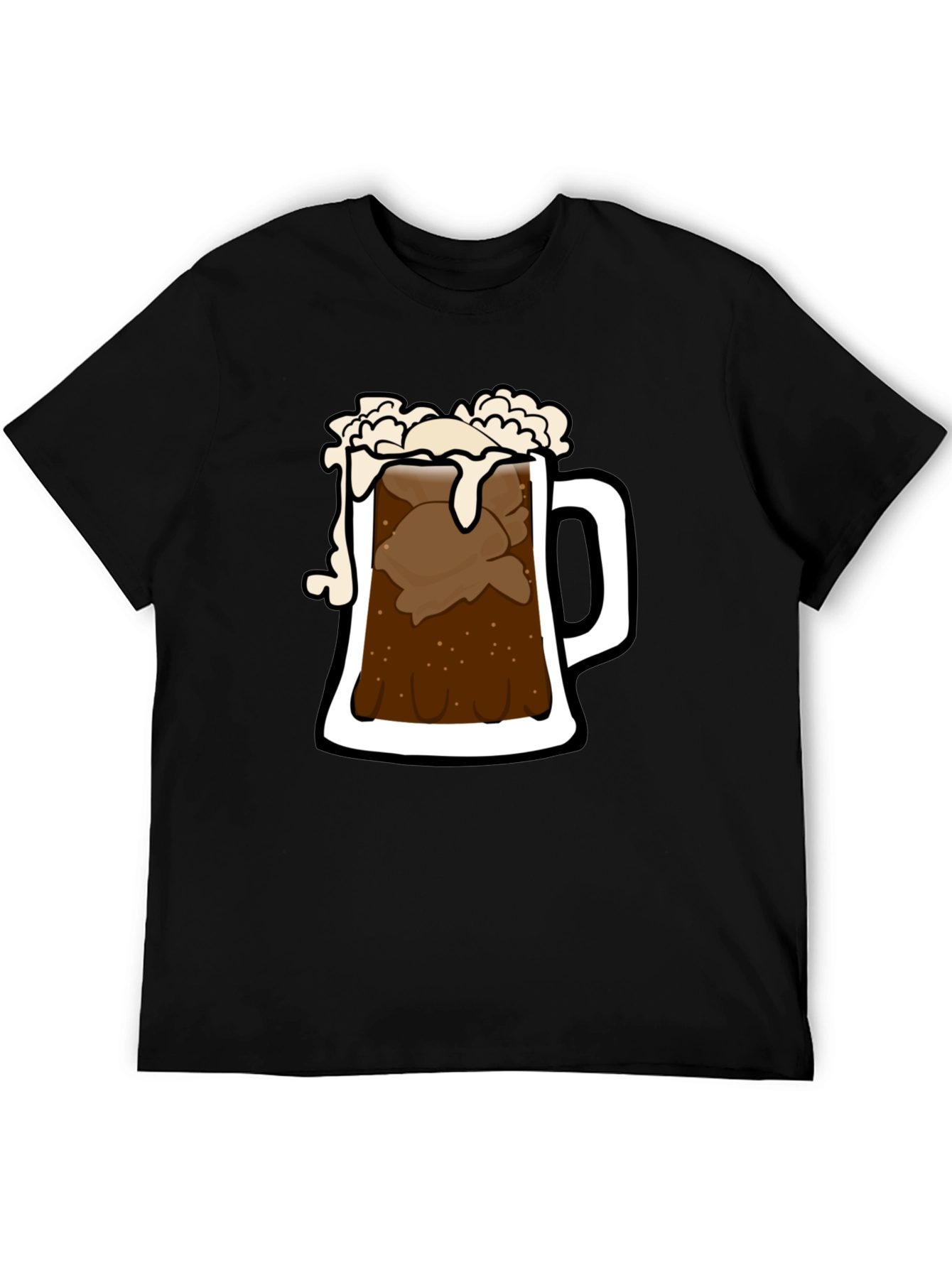 Root Beer Float Graphic Tee - Black
