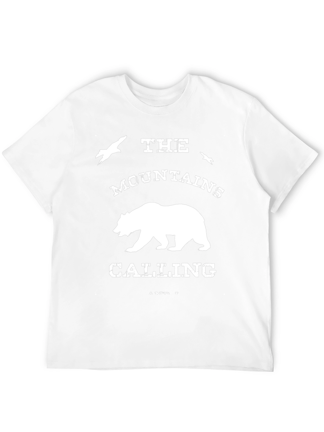 Mountains are Calling Bear Graphic T-Shirt