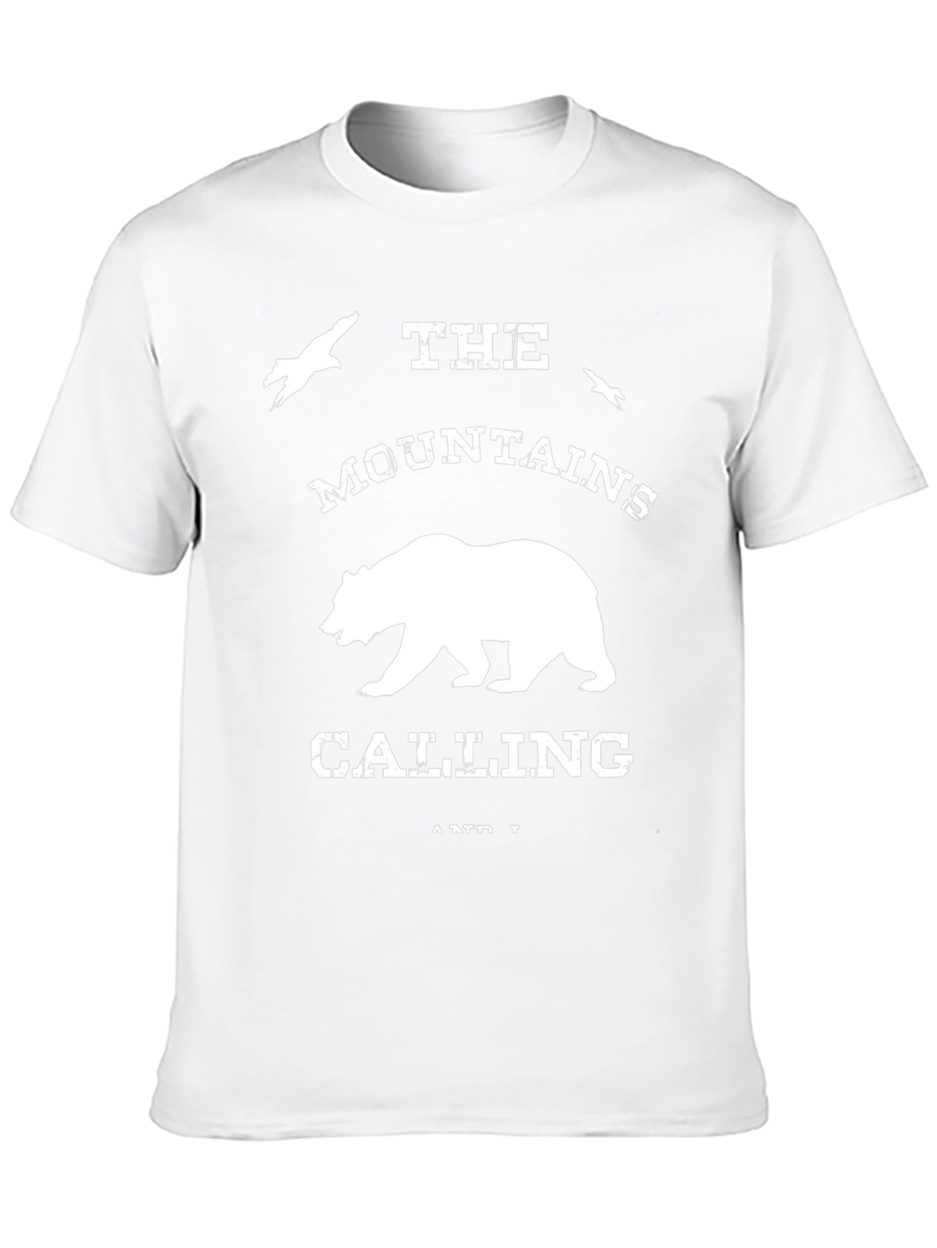 Mountains are Calling Bear Graphic T-Shirt