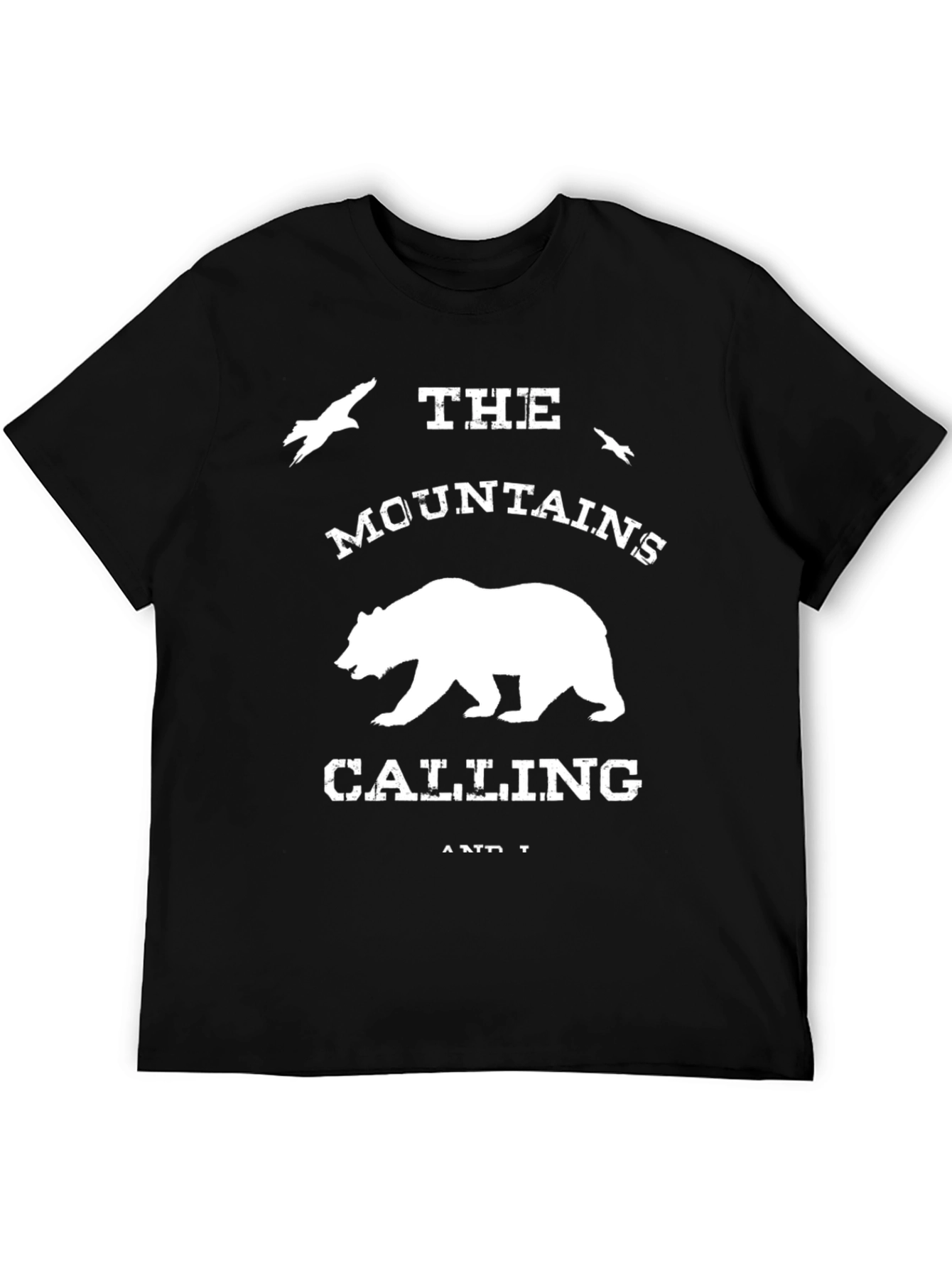 Mountains are Calling Bear Graphic T-Shirt