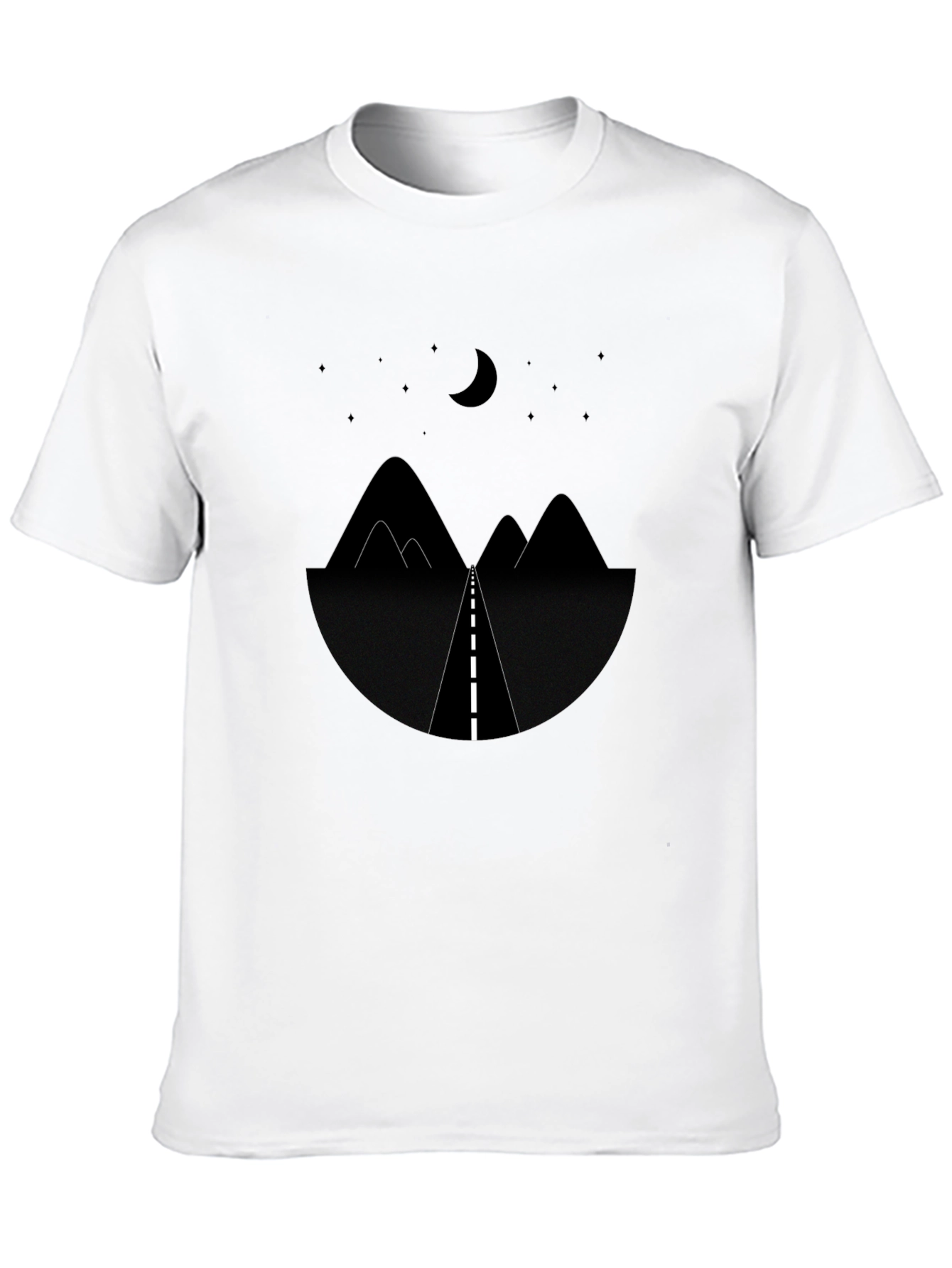 Night Road Graphic Tee - Modern Stylish T-Shirt