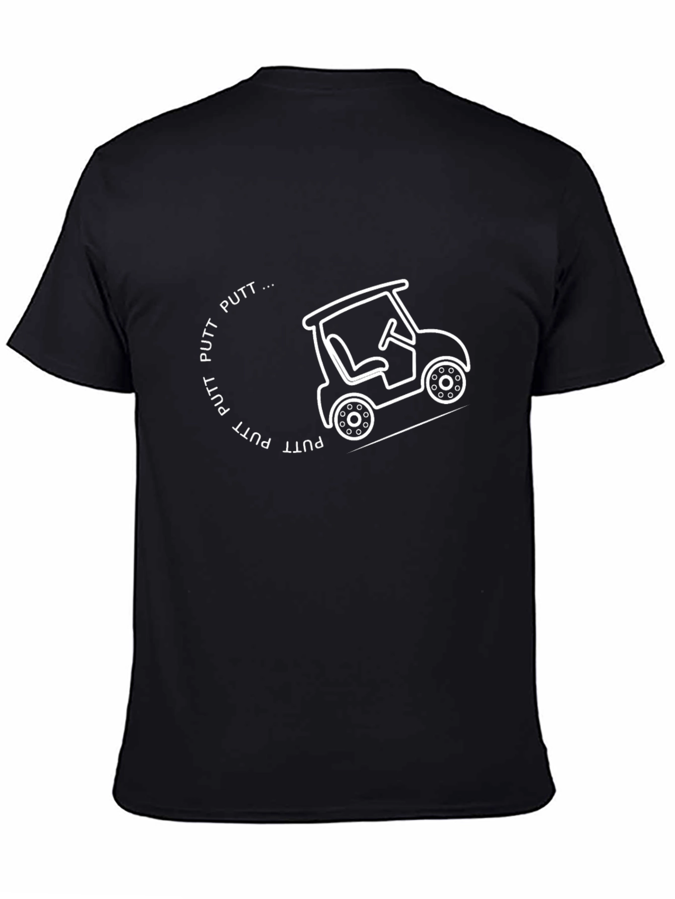 Putt Putt Golf Cart T-Shirt - Black Graphic Tee