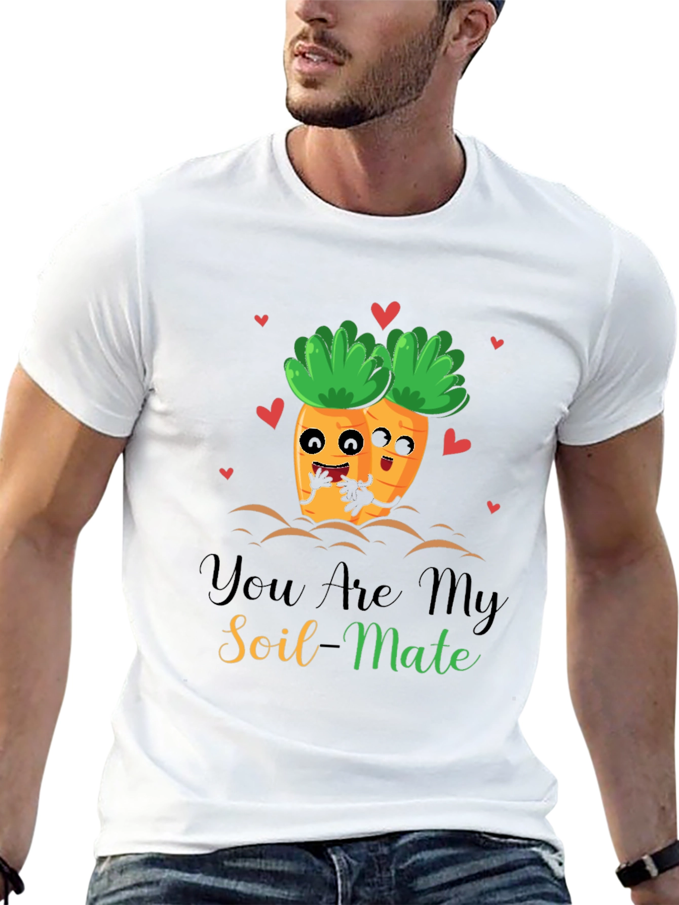 You Are My Soil-Mate Funny Carrot Couple T-Shirt