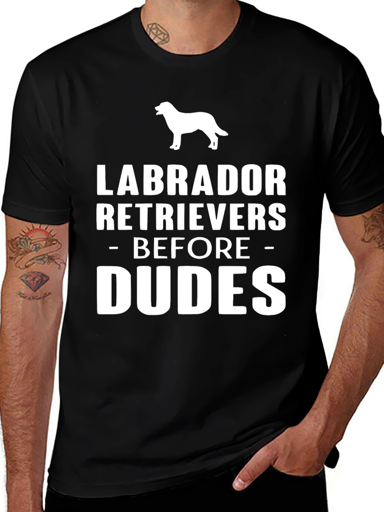 Labrador Retrievers Before Dudes Graphic Tee