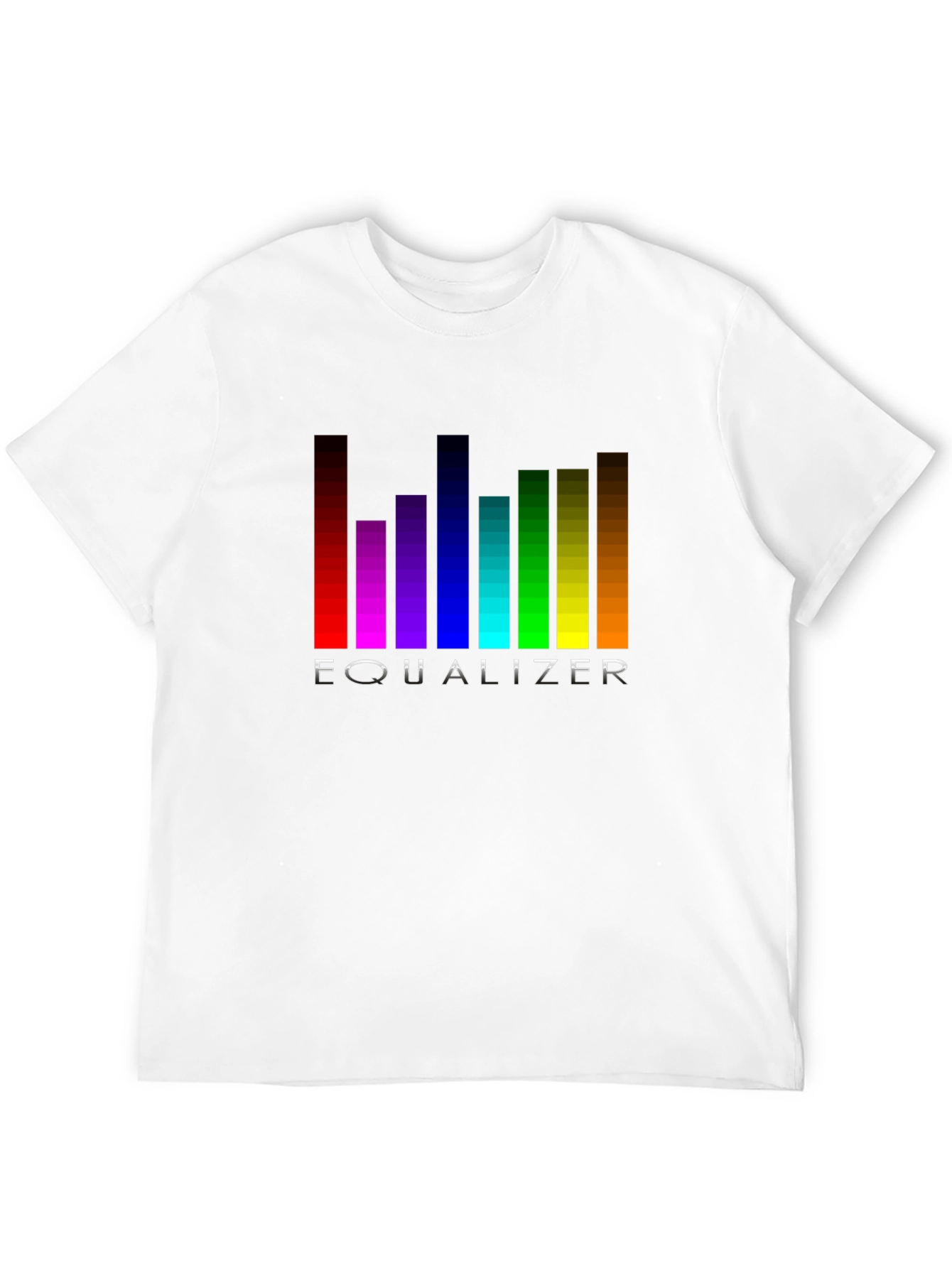 Equalizer Graphic Black T-Shirt - Music Lover Tee
