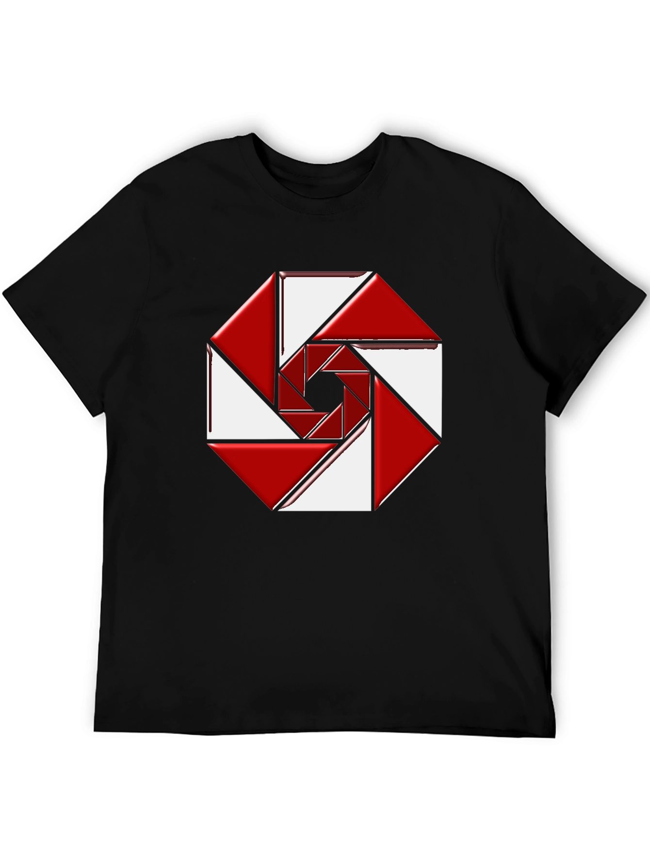 Abstract Geometric Design Tee - Modern Style