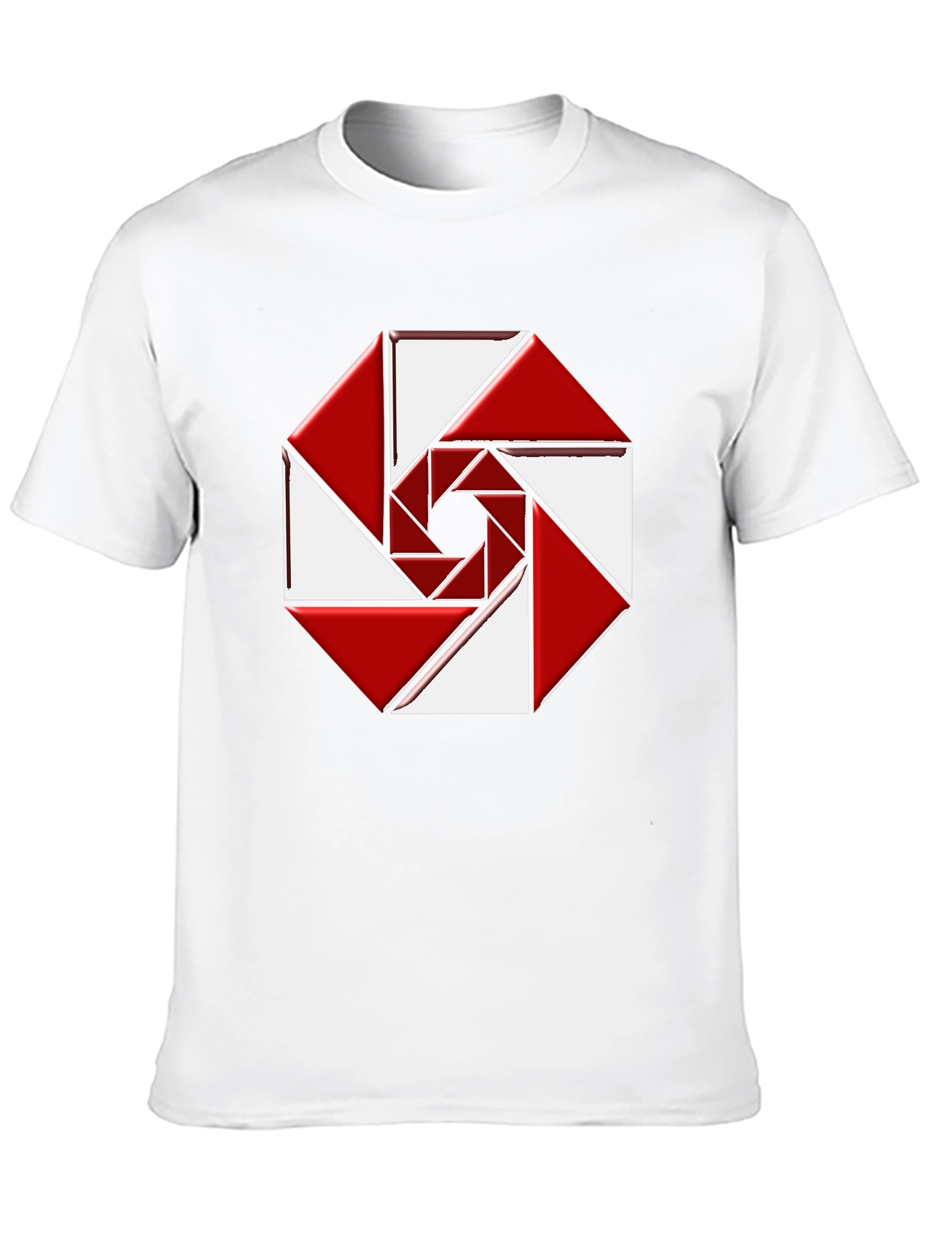 Abstract Geometric Design Tee - Modern Style
