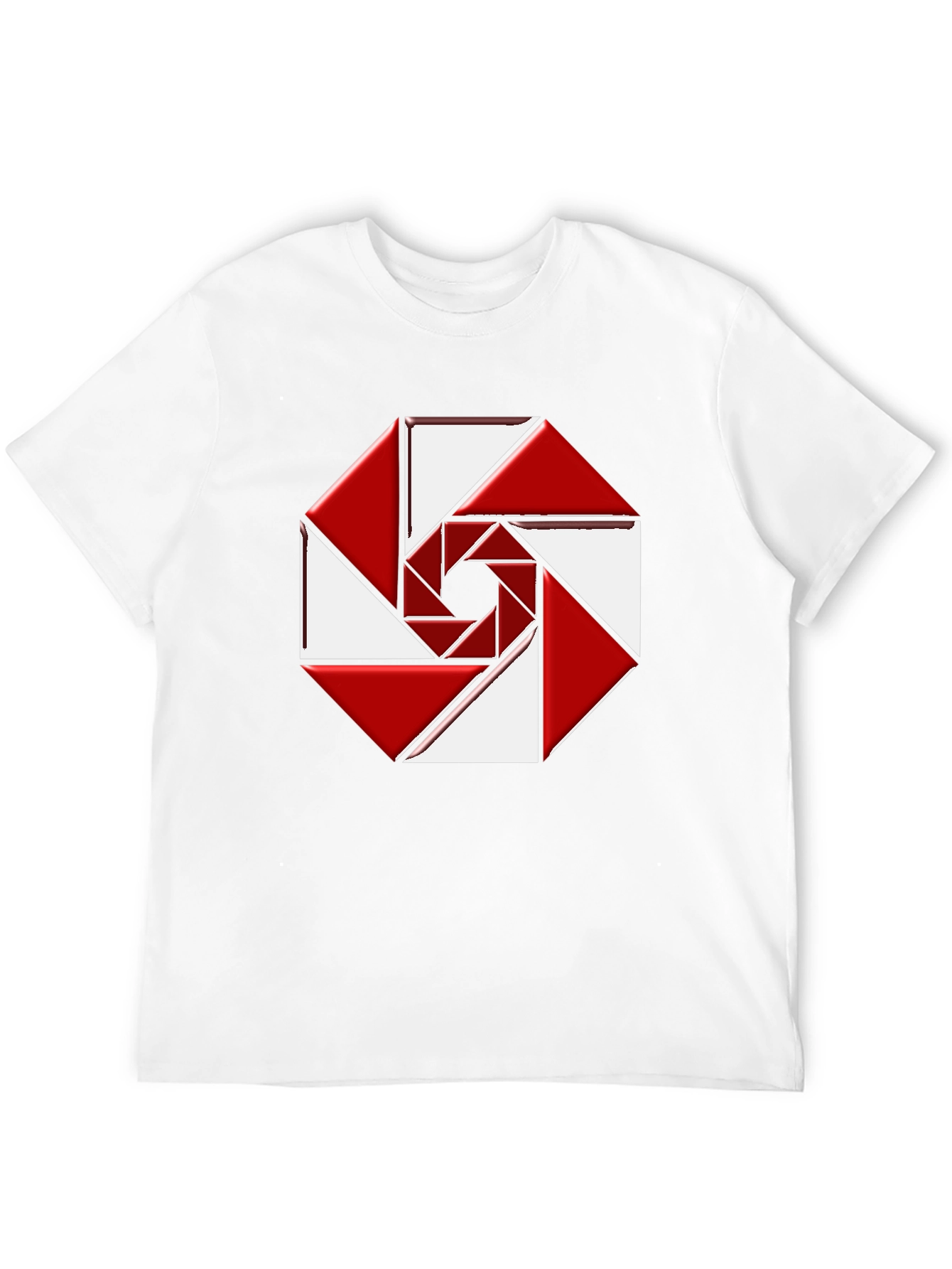 Abstract Geometric Design Tee - Modern Style