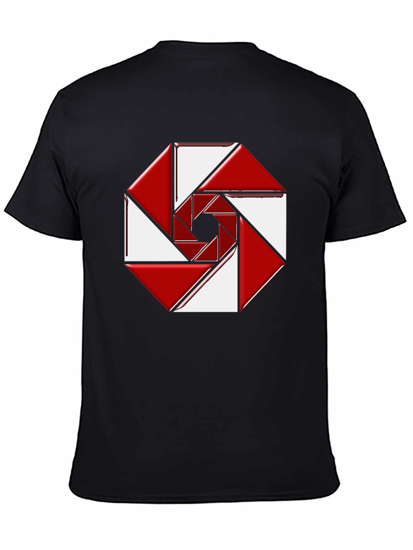 Abstract Geometric Design Tee - Modern Style