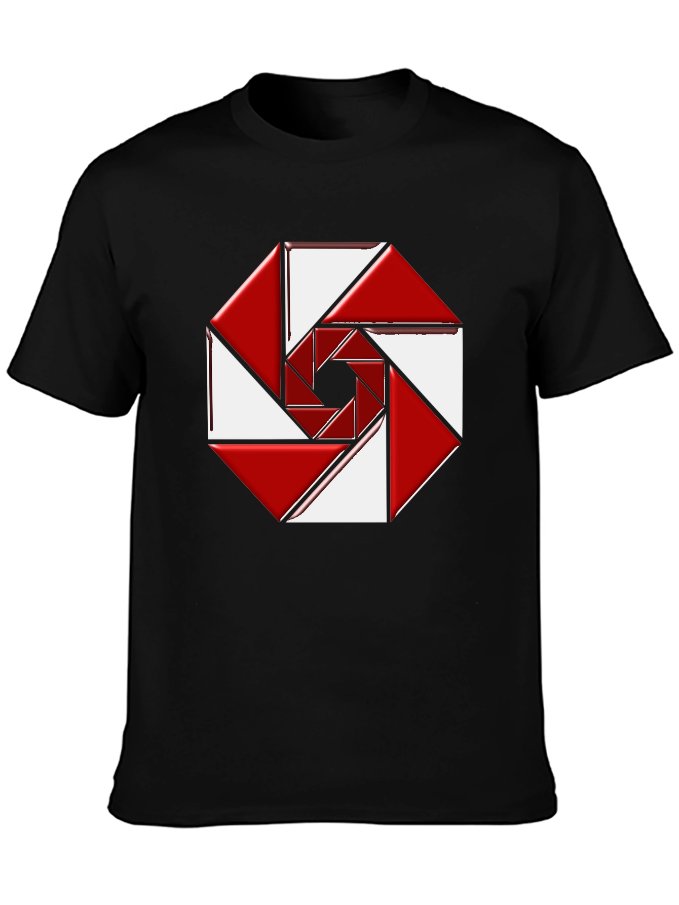 Abstract Geometric Design Tee - Modern Style