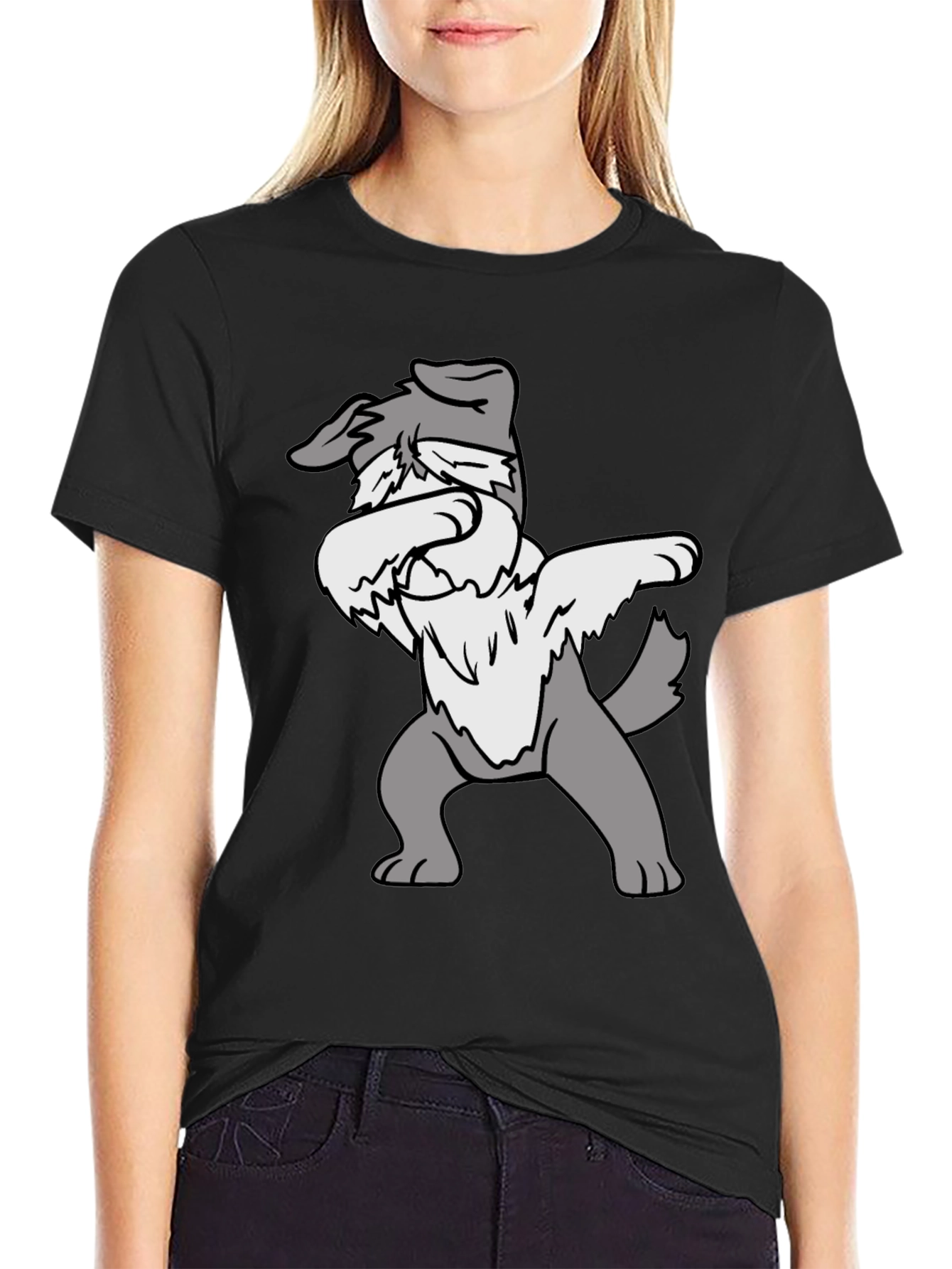 Dabbing Dog Graphic Tee - Funny Animal T-Shirt