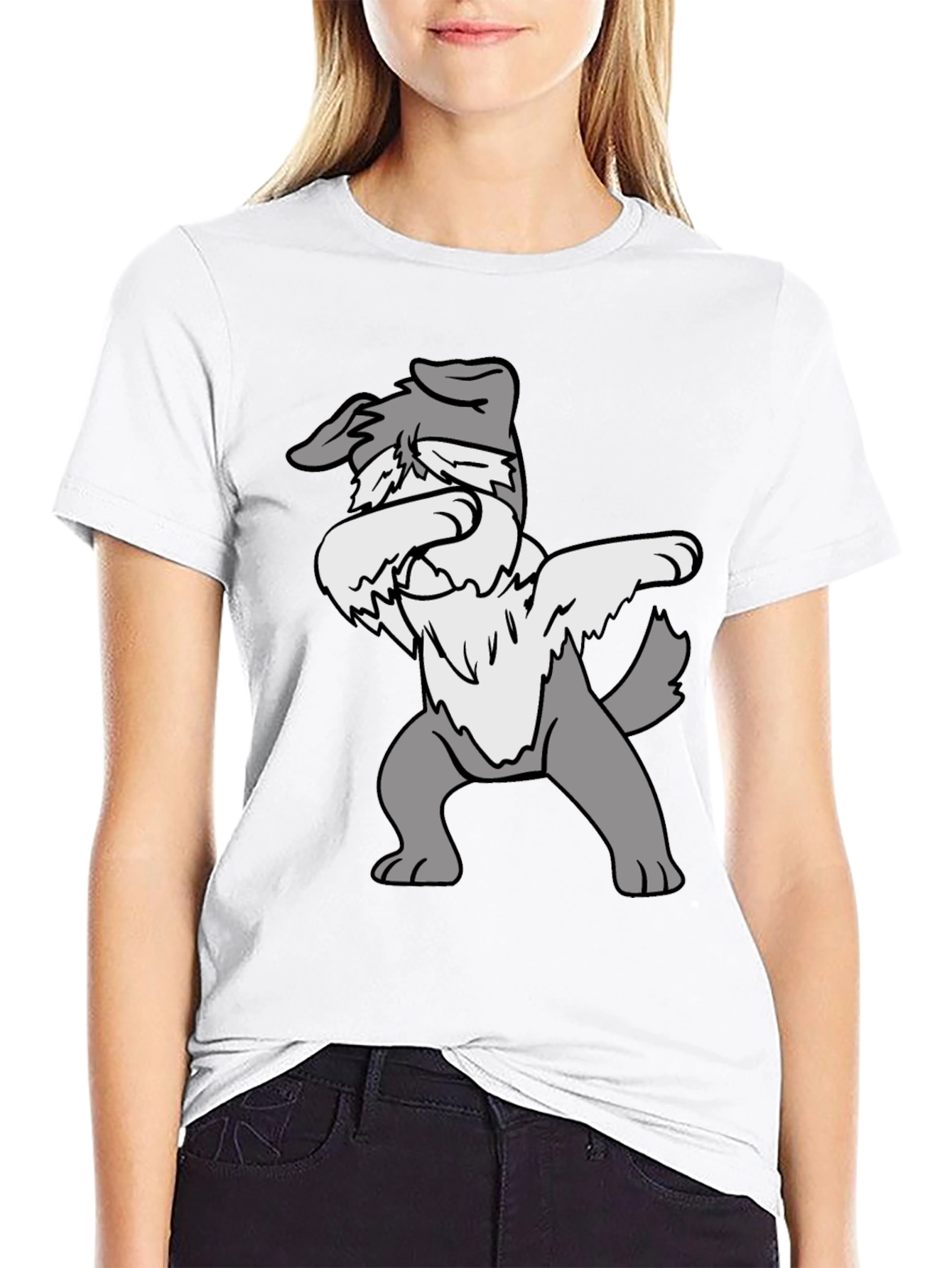 Dabbing Dog Graphic Tee - Funny Animal T-Shirt