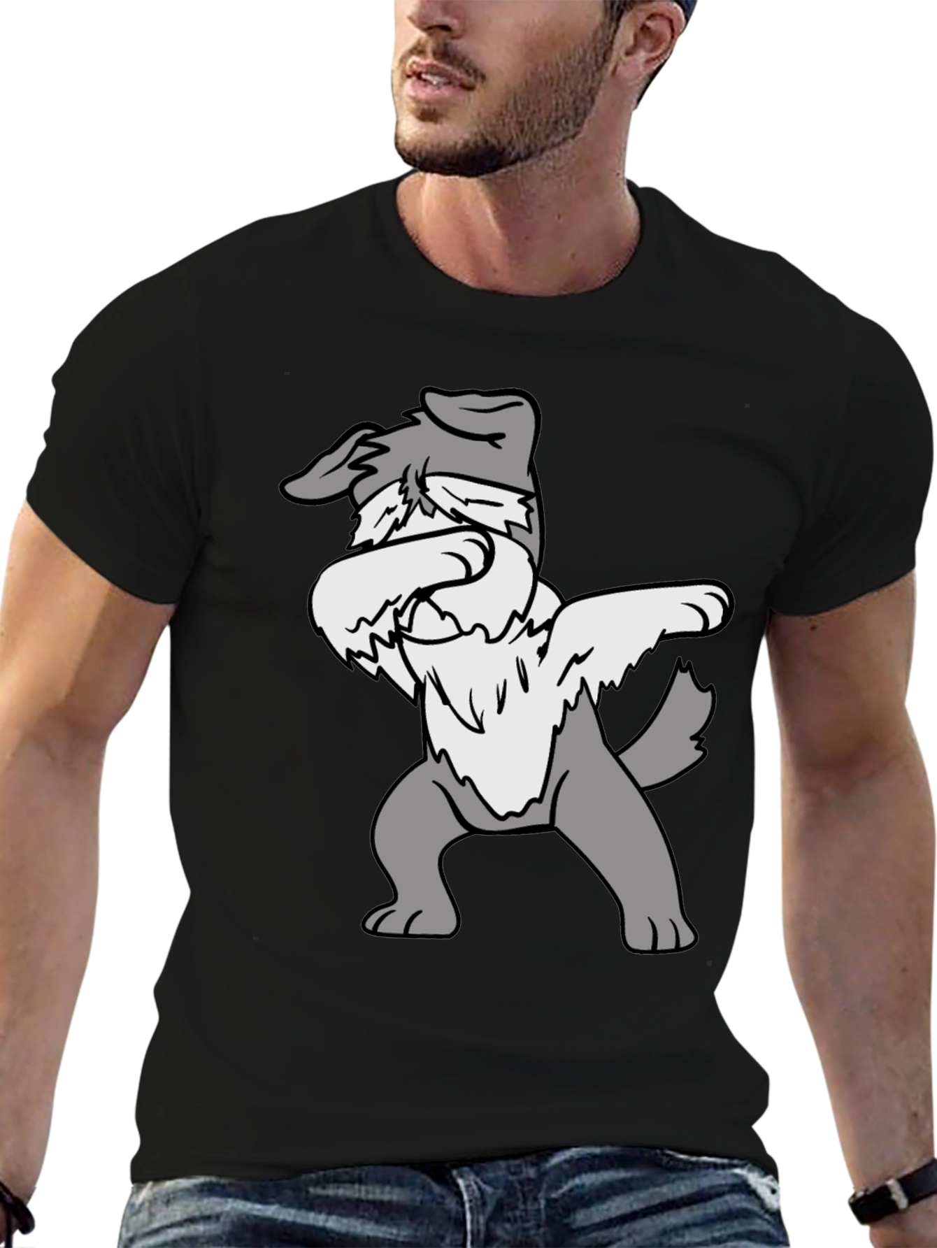 Dabbing Dog Graphic Tee - Funny Animal T-Shirt