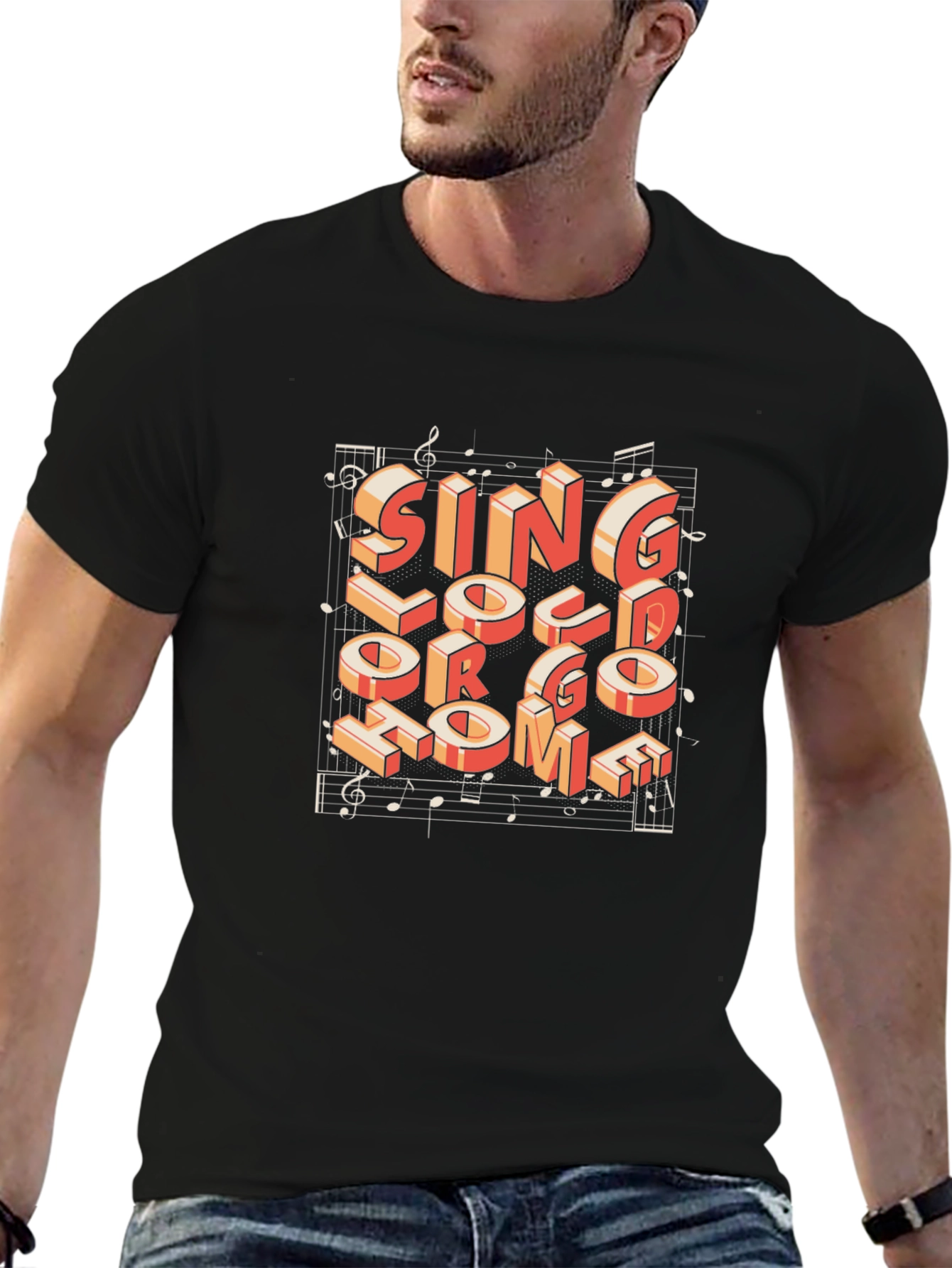 Sing Loud T-Shirt - Music Lover Tee