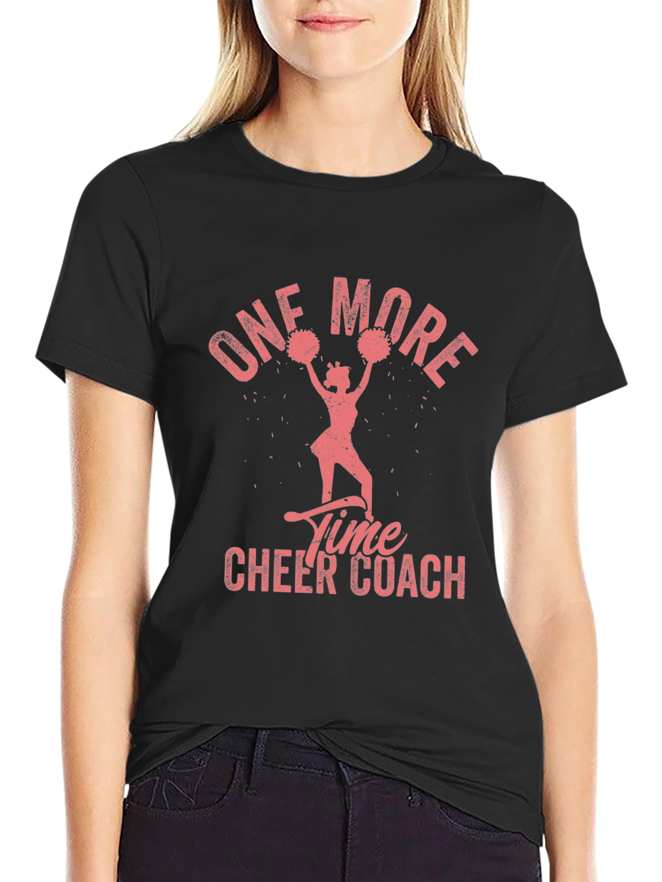 One More Time Cheer Coach Graphic Tee