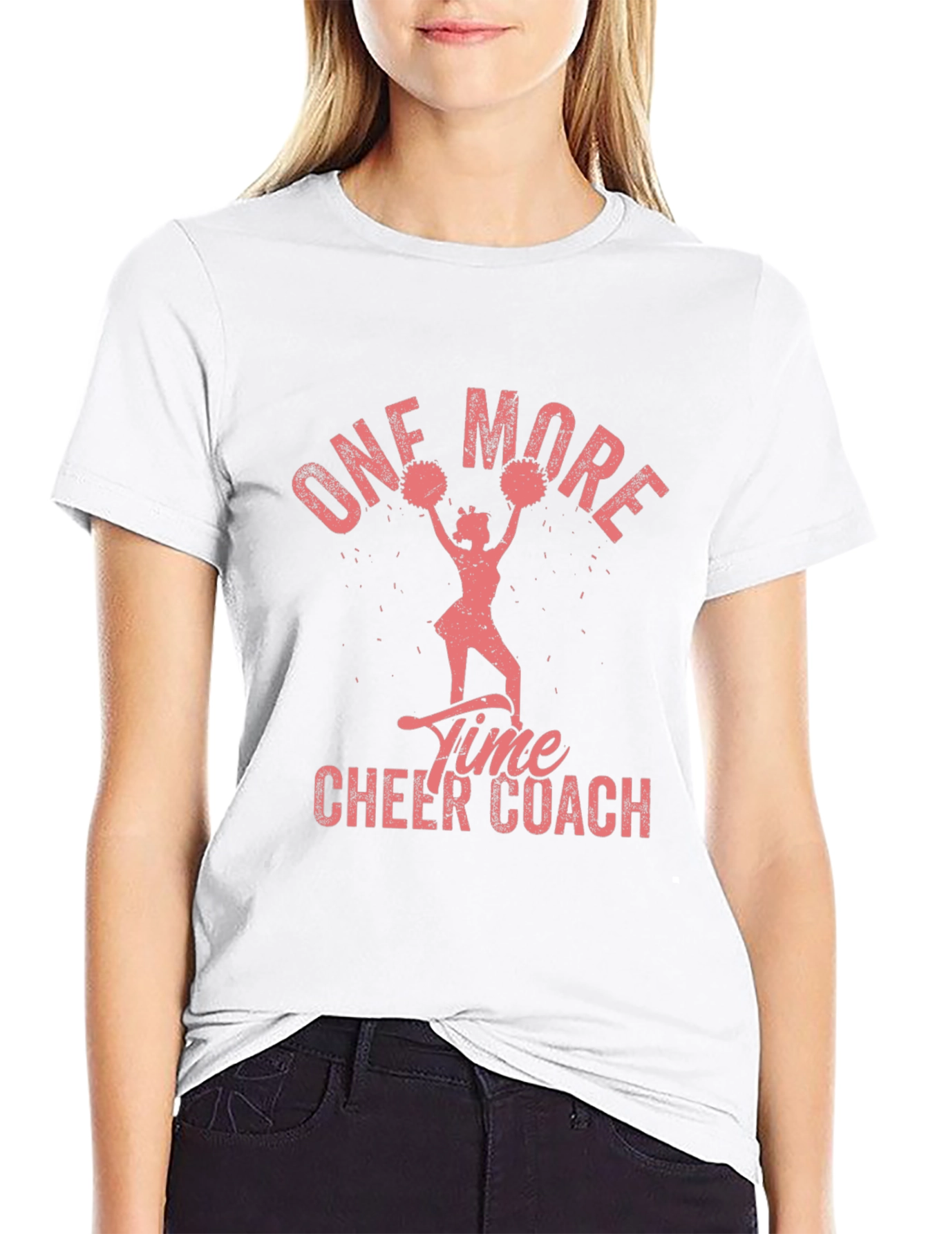 One More Time Cheer Coach Graphic Tee