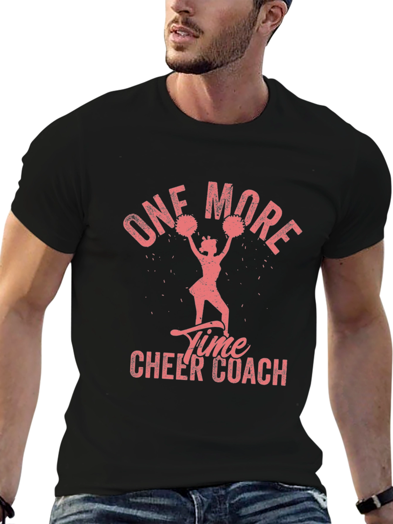 One More Time Cheer Coach Graphic Tee