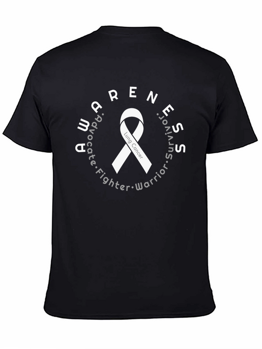 Lung Cancer Awareness T-Shirt: Advocate Fighter Survivor
