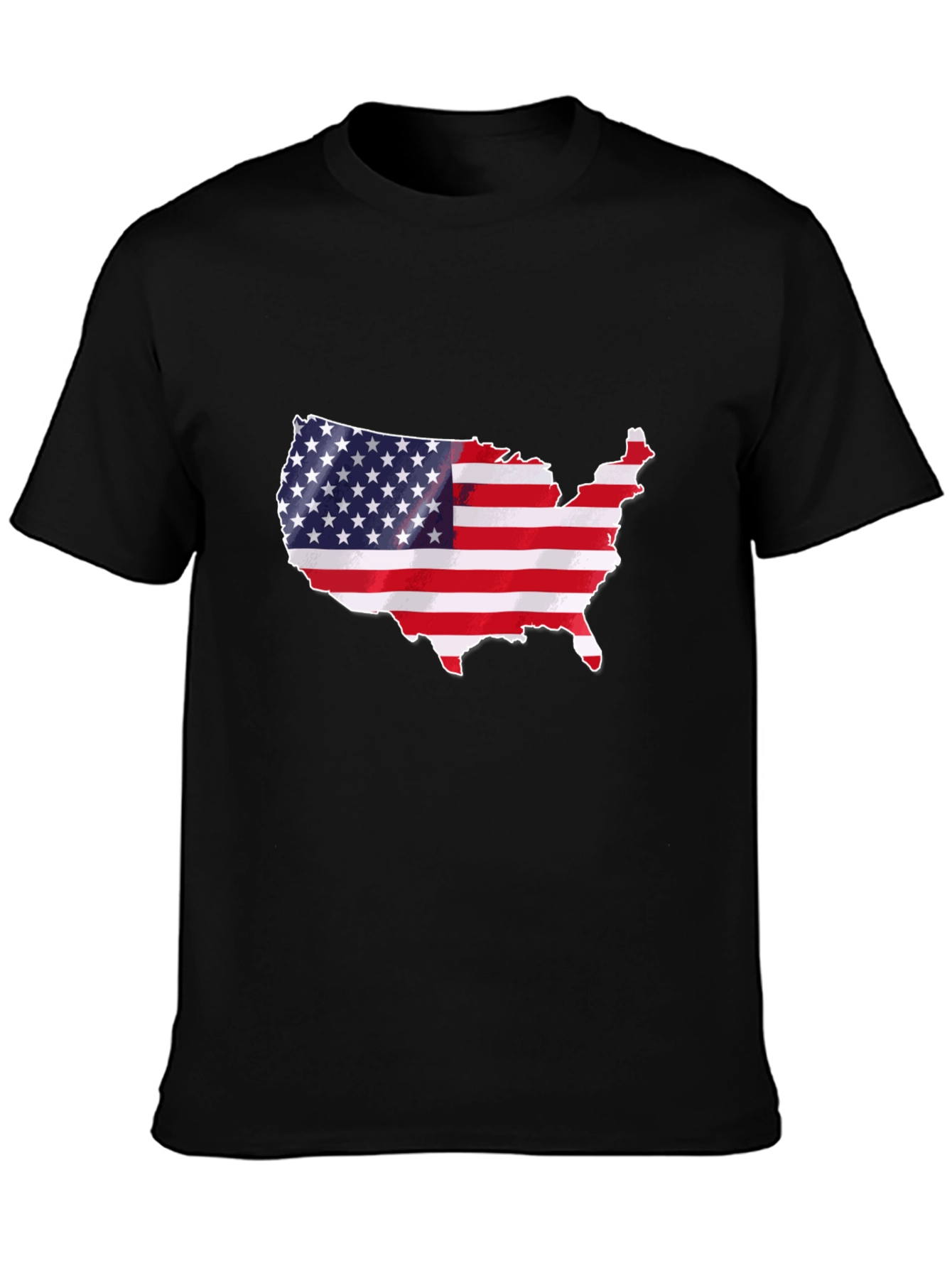 USA Flag Map T-Shirt - Patriotic Pride