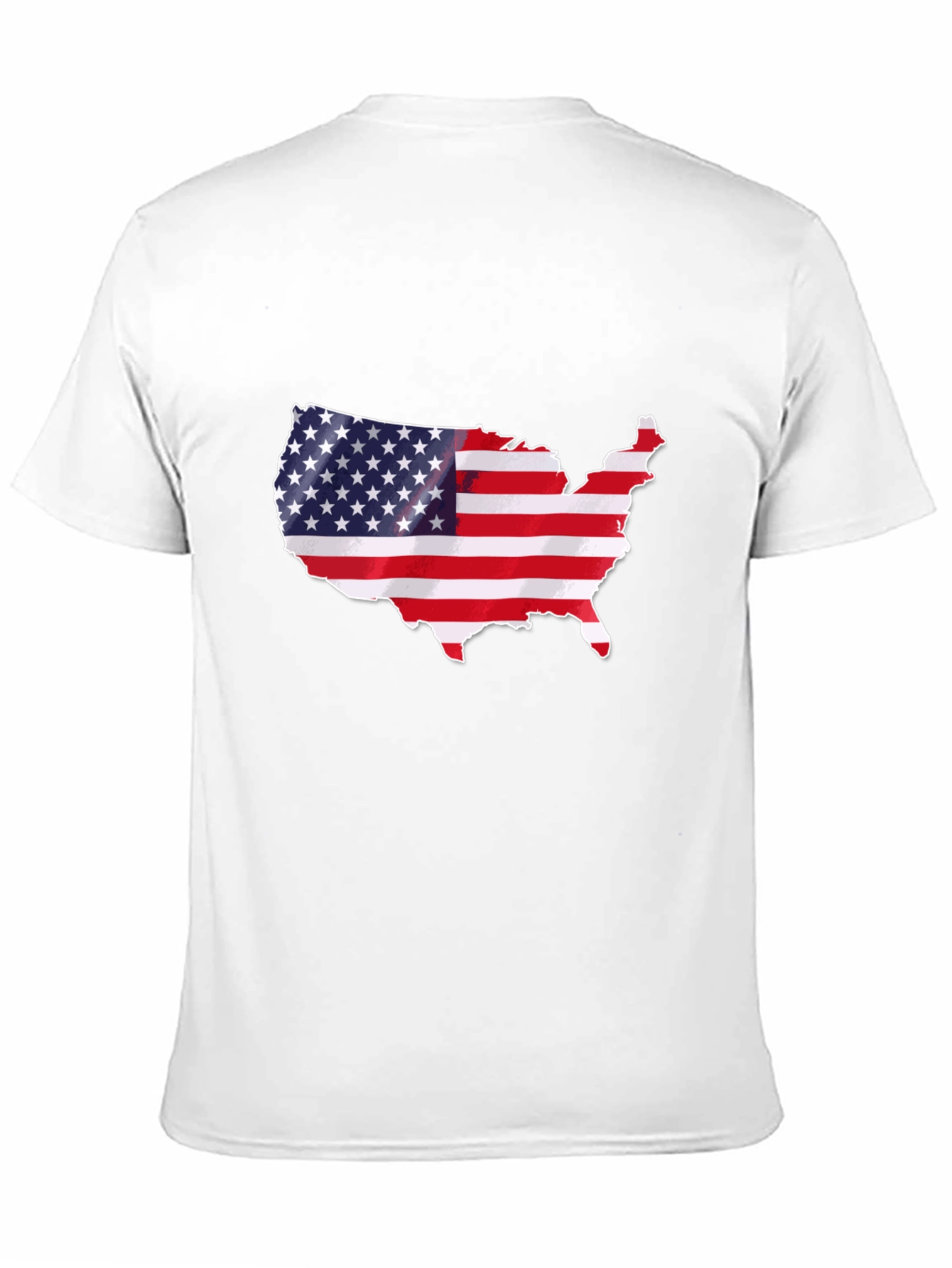 USA Flag Map T-Shirt - Patriotic Pride