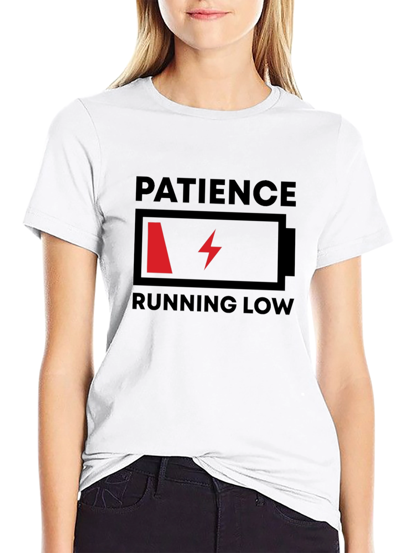Patience Running Low Funny Graphic T-Shirt