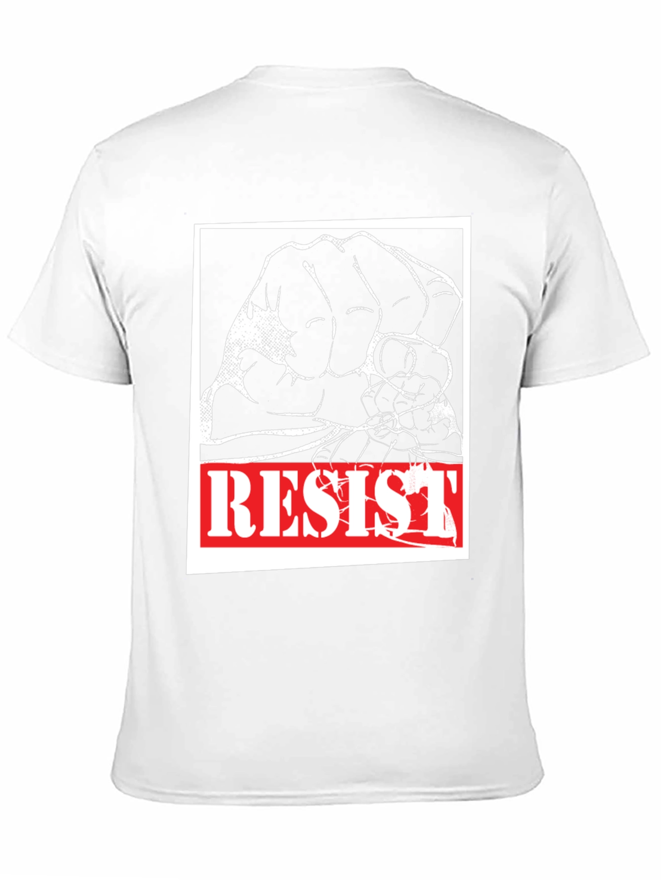 Resist Graphic Tee - Black Cotton Activism Shirt