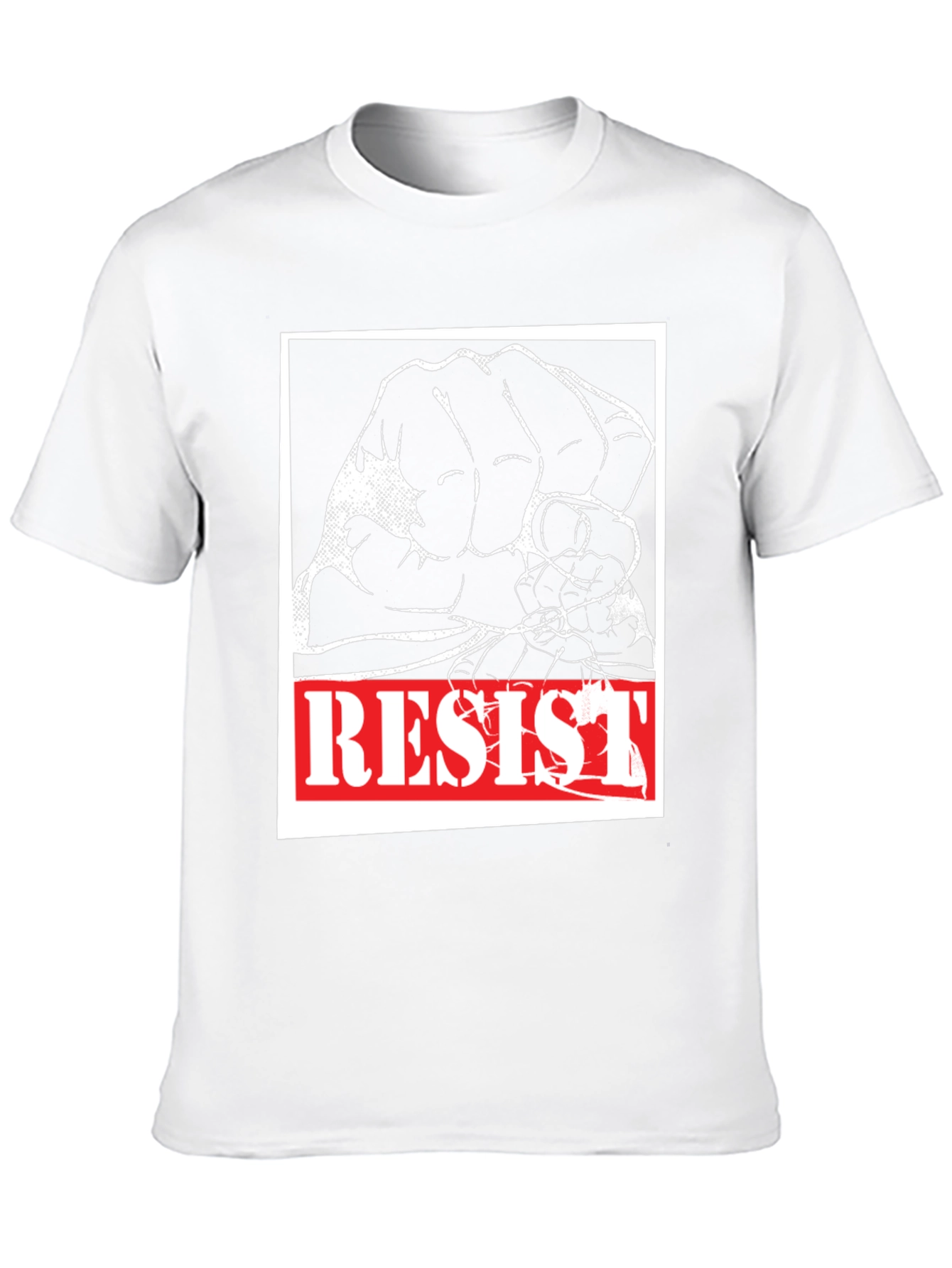 Resist Graphic Tee - Black Cotton Activism Shirt