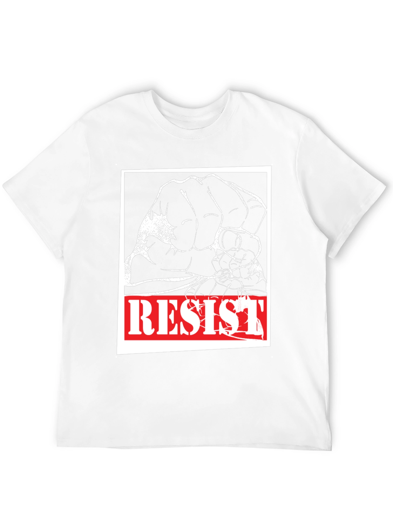 Resist Graphic Tee - Black Cotton Activism Shirt