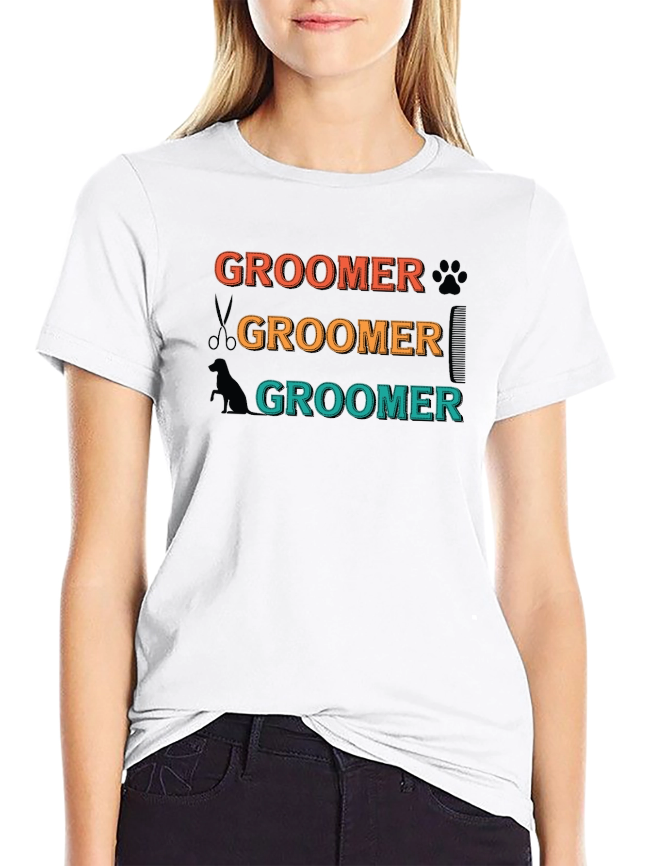 Groomer T-Shirt - Retro Pet Grooming Apparel