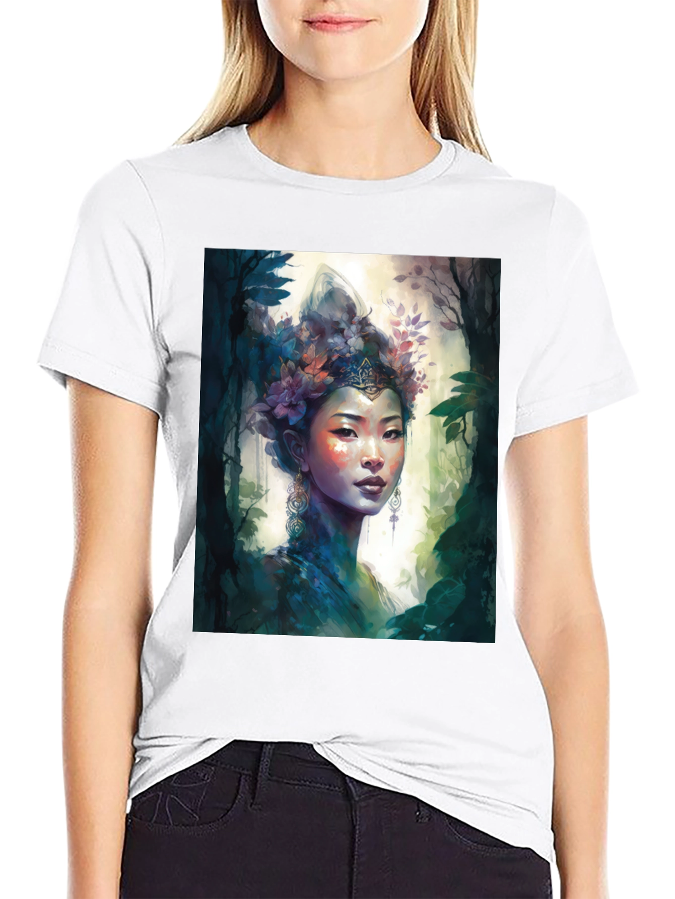 Mystic Asian Woman Graphic Tee