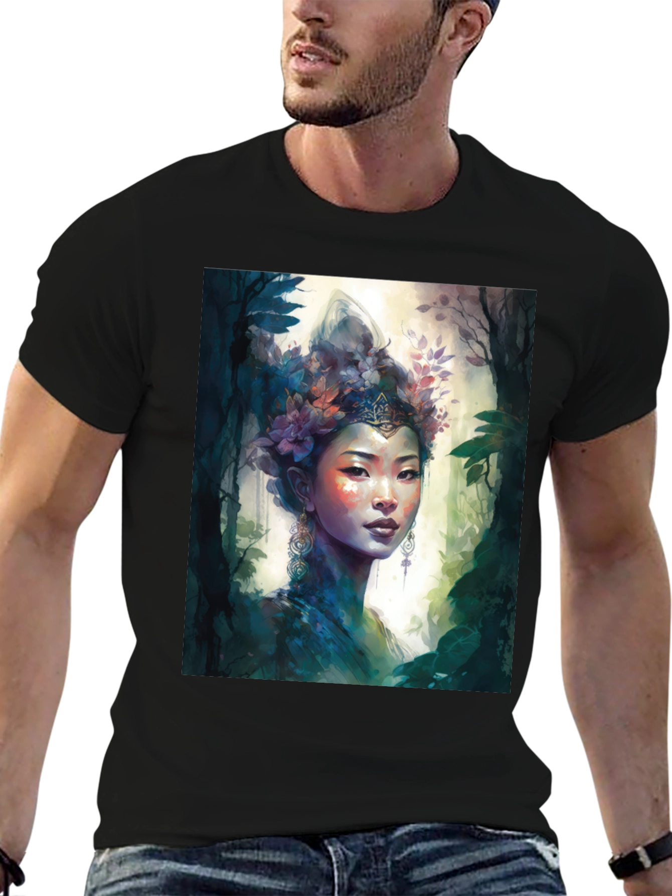 Mystic Asian Woman Graphic Tee